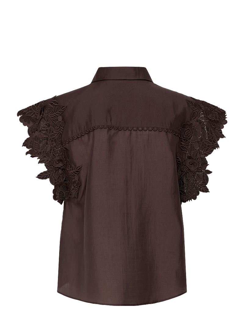 Copenhagen Muse - CMMOLLY-SHIRT - kurzämlige blusen - mulch - 2