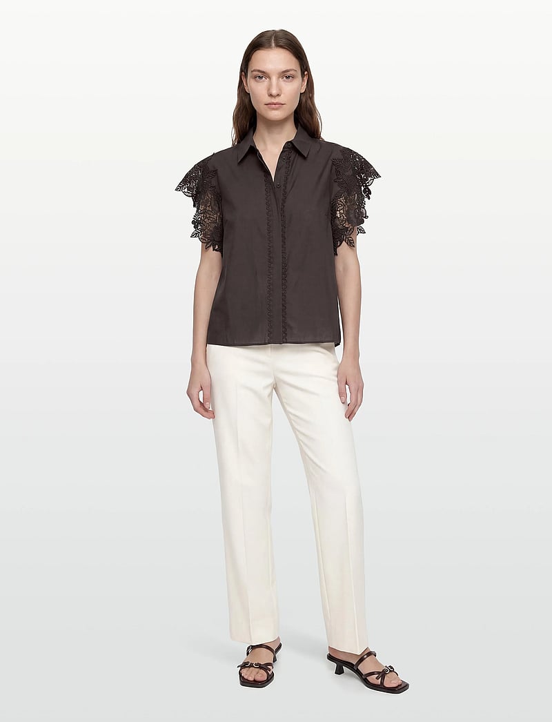 Copenhagen Muse - CMMOLLY-SHIRT - kurzämlige blusen - mulch - 0