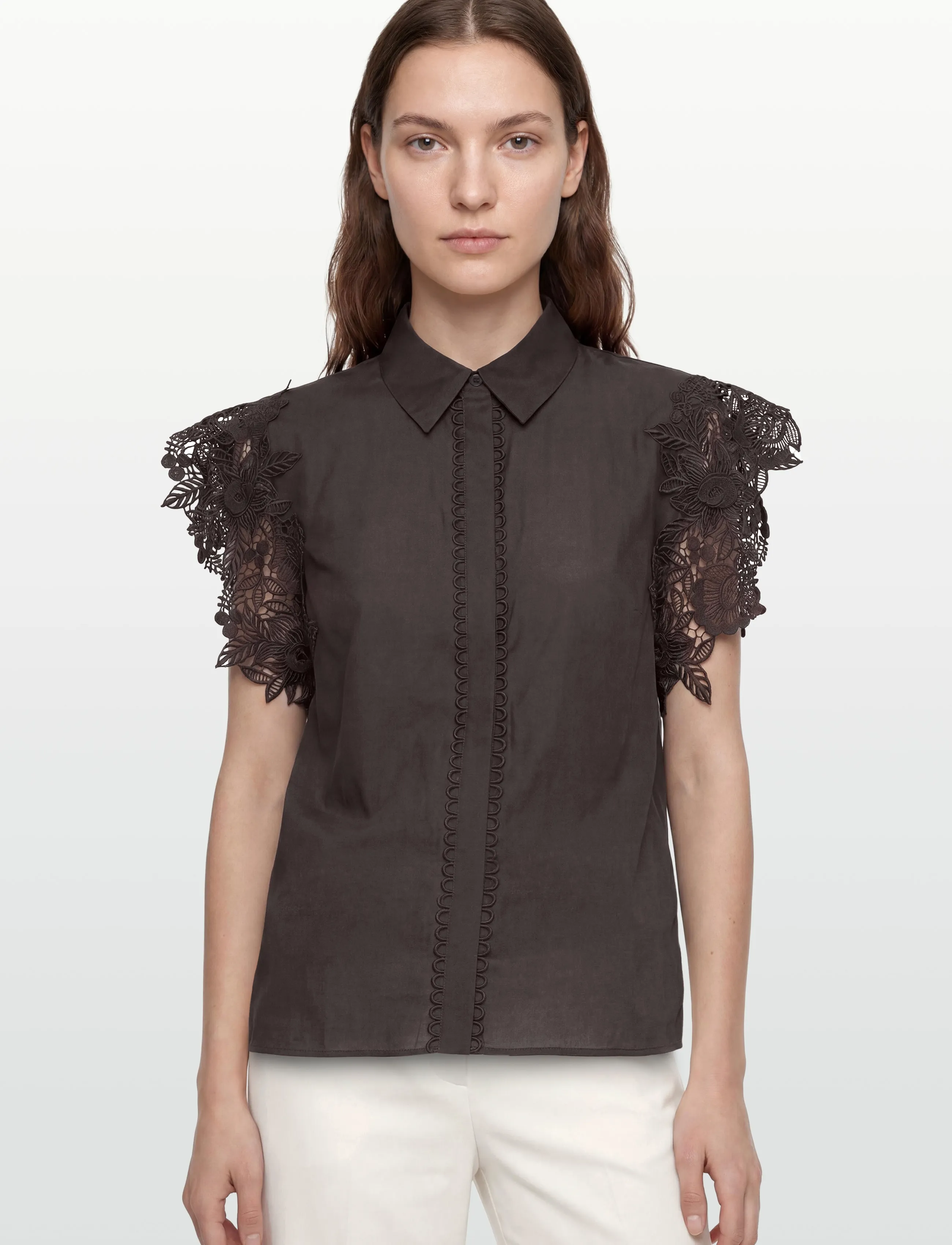Copenhagen Muse - CMMOLLY-SHIRT - lühikeste varrukatega pluusid - mulch - 3