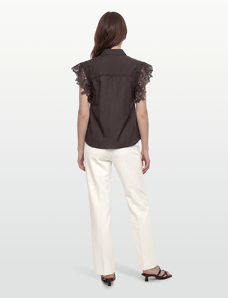 Copenhagen Muse - CMMOLLY-SHIRT - kurzämlige blusen - mulch - 4