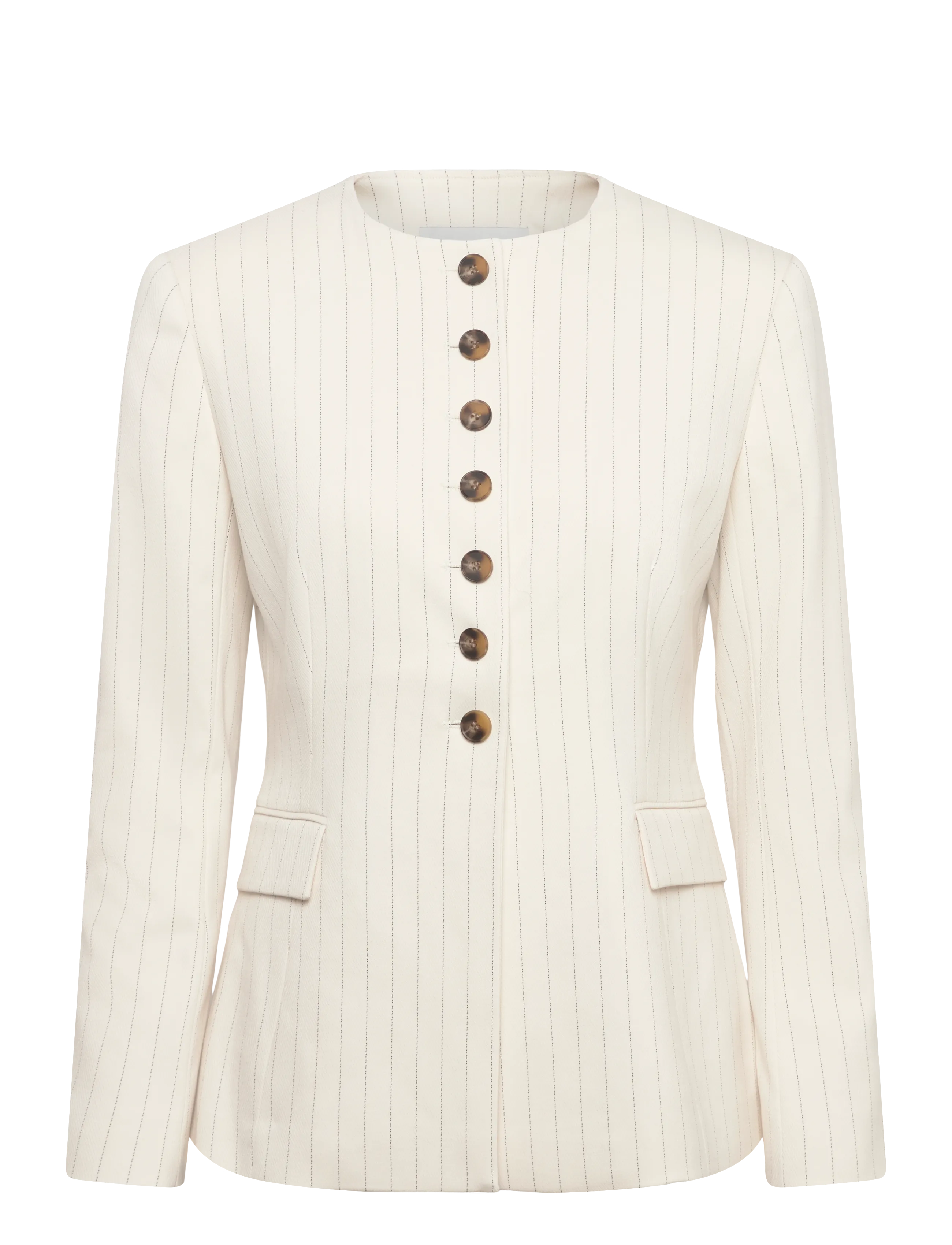 Copenhagen Muse CMTAILOR-BLAZER - Transitional Layering - JET STREAM W. BLACK / cream
