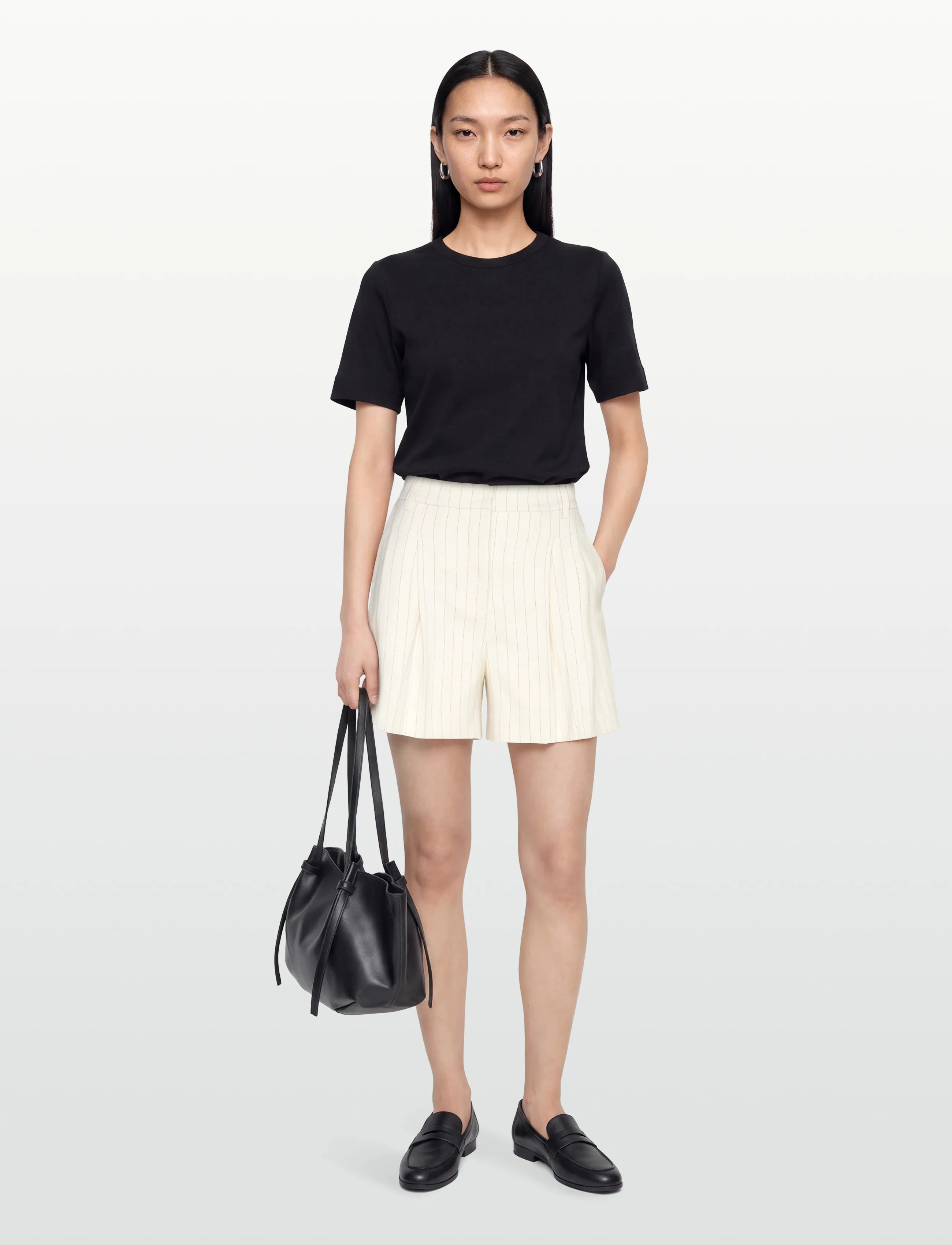 Copenhagen Muse - CMTAILOR-SHORTS - casual shorts - jet stream w. black - 0