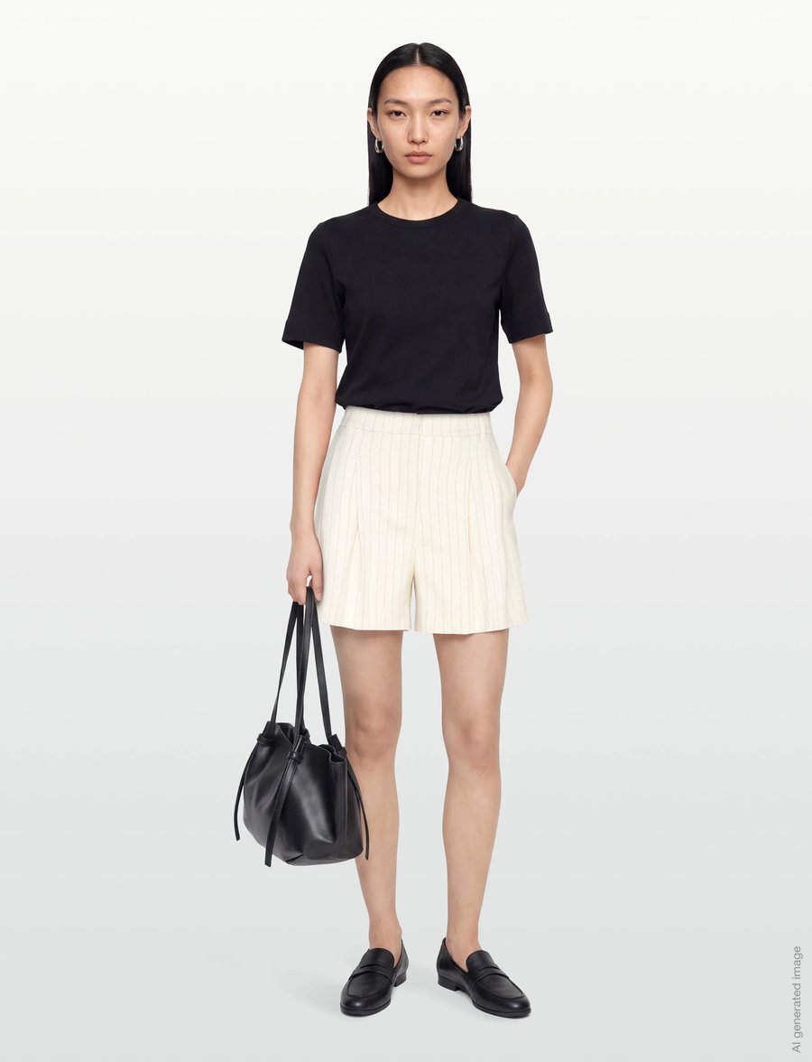Copenhagen Muse - CMTAILOR-SHORTS - freizeitshorts - jet stream w. black - 0