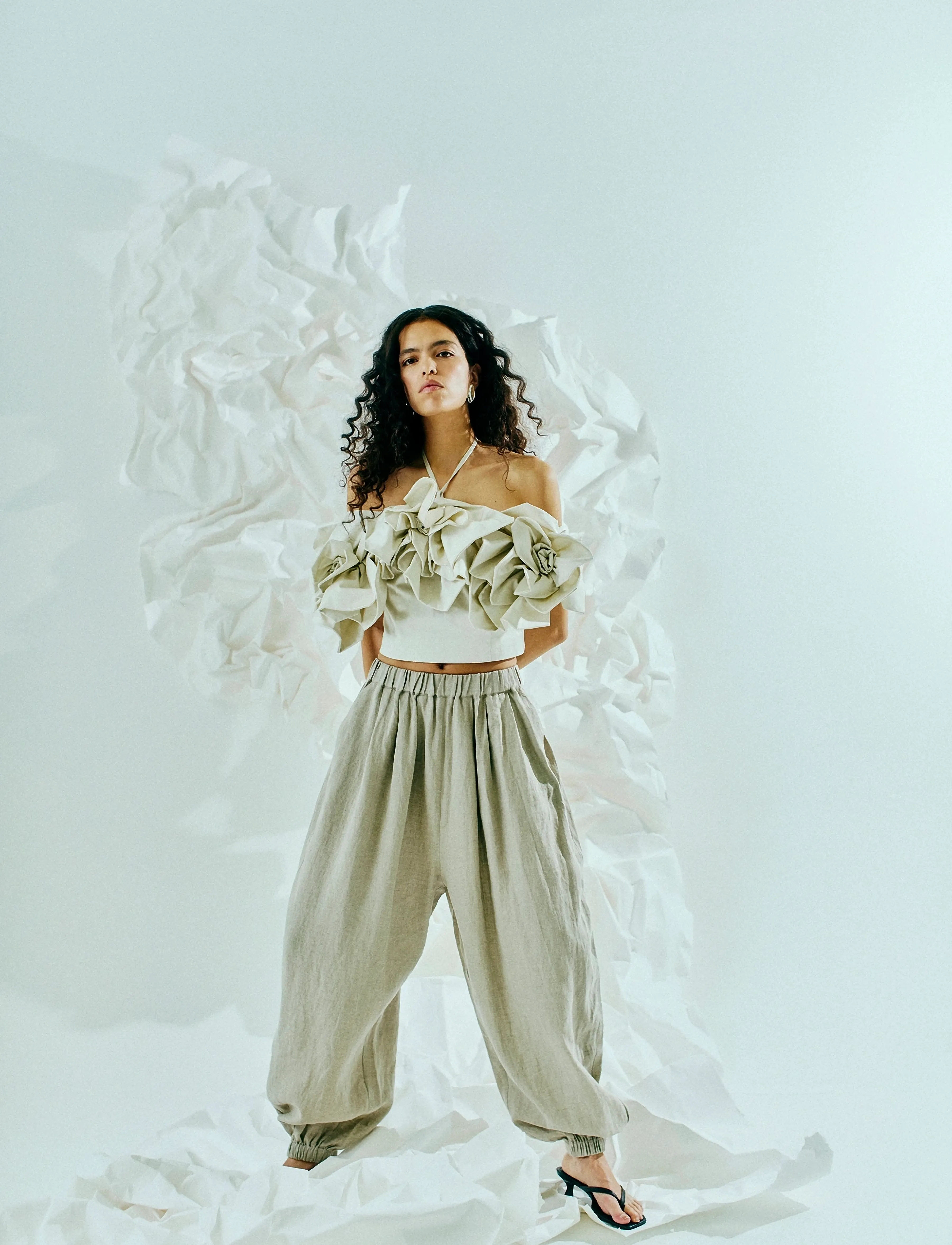 Copenhagen Muse cmshiney-Corsage, L, Cream, Toppe > Festtoppe, Dame