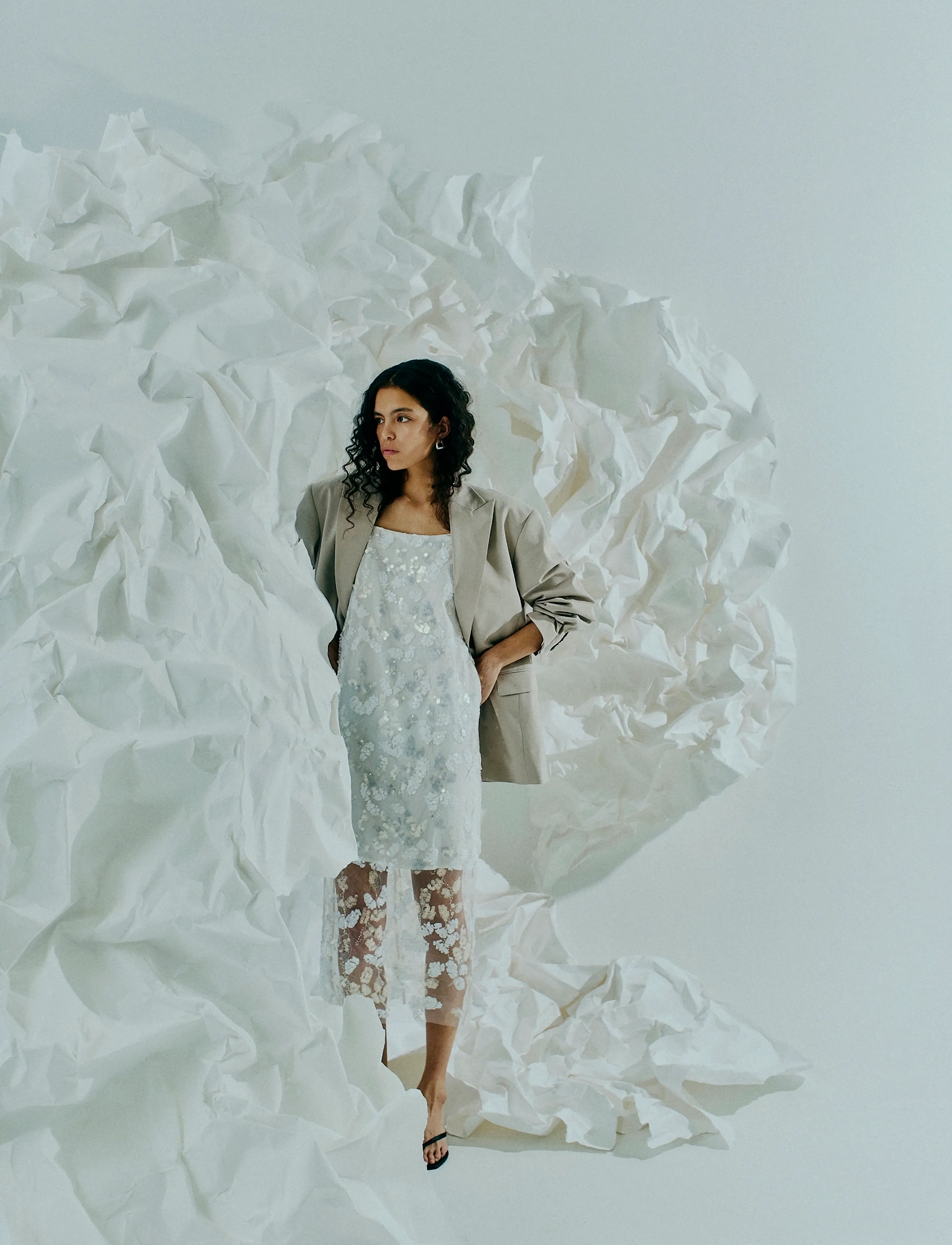 Copenhagen Muse CMZIA-DRESS - New arrivals - JET STREAM / cream