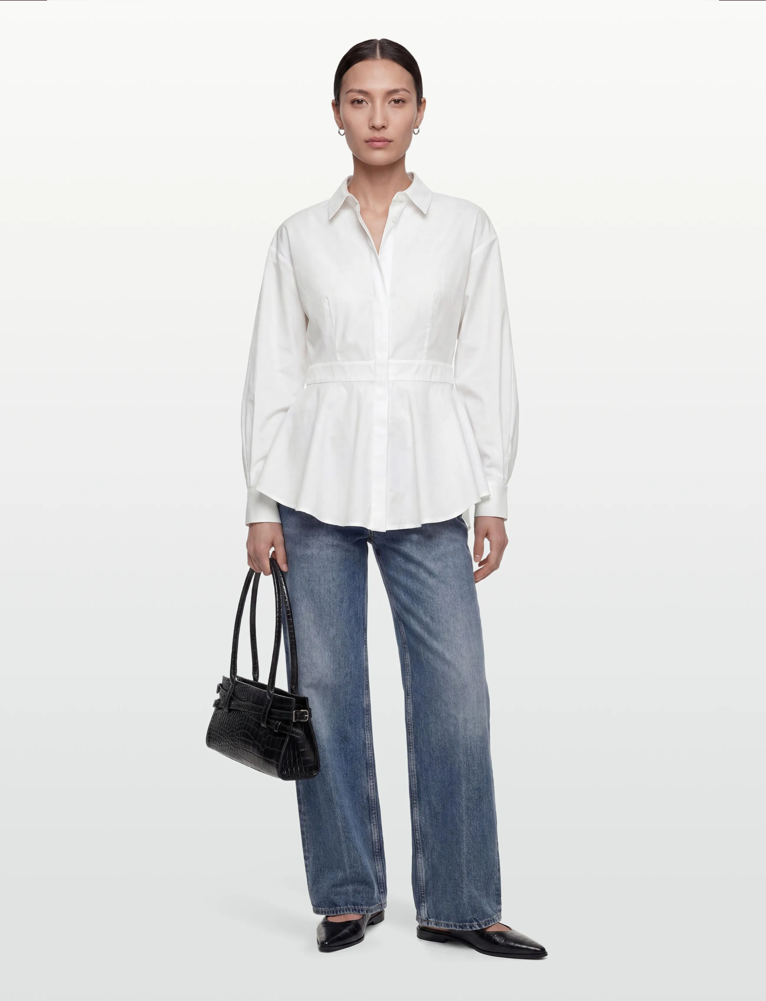 Copenhagen Muse cmpoppi-Shirt, XXS, White, Skjorter > Langærmede, Dame