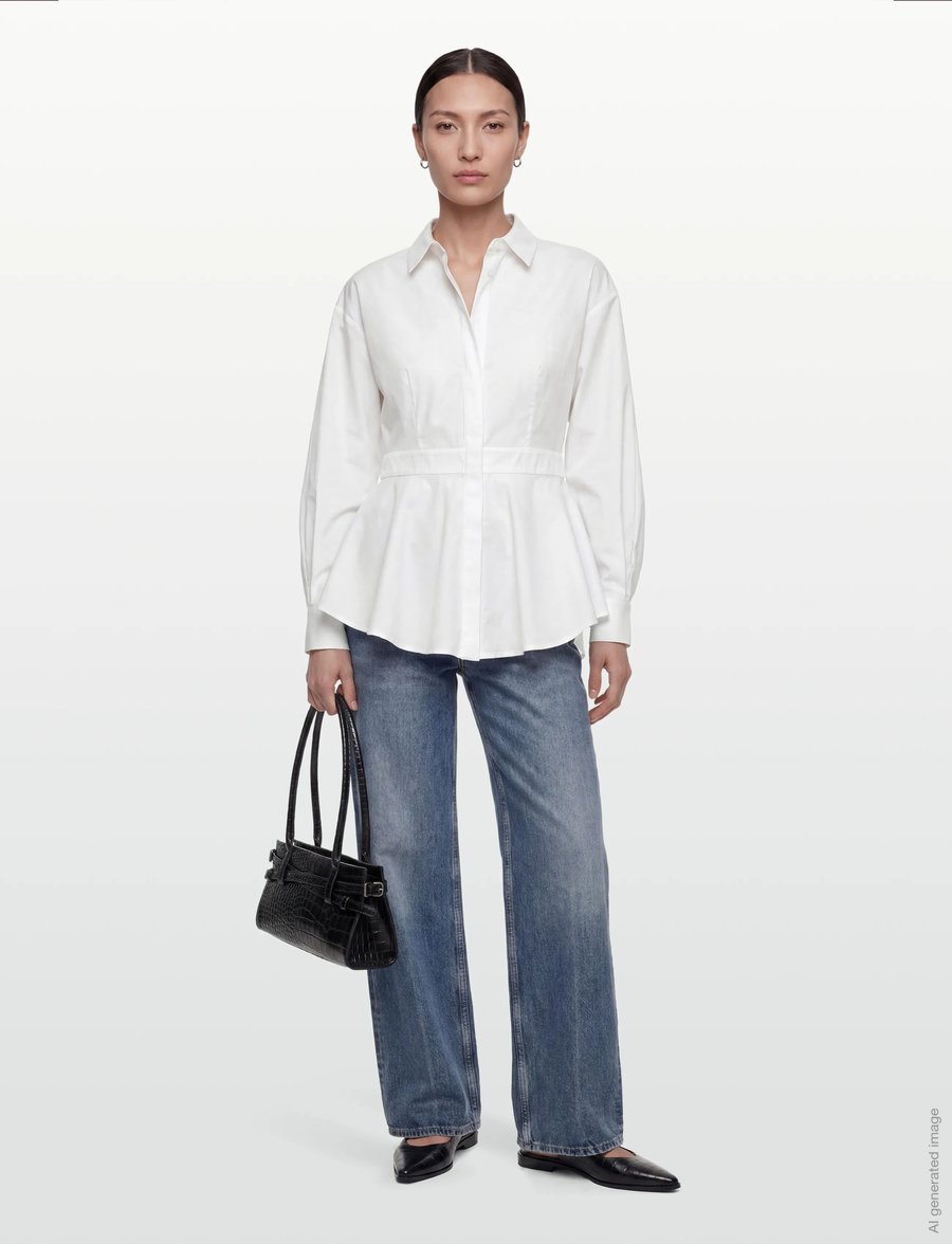 Copenhagen Muse - CMPOPPI-SHIRT - koszule z długimi rękawami - bright white - 0