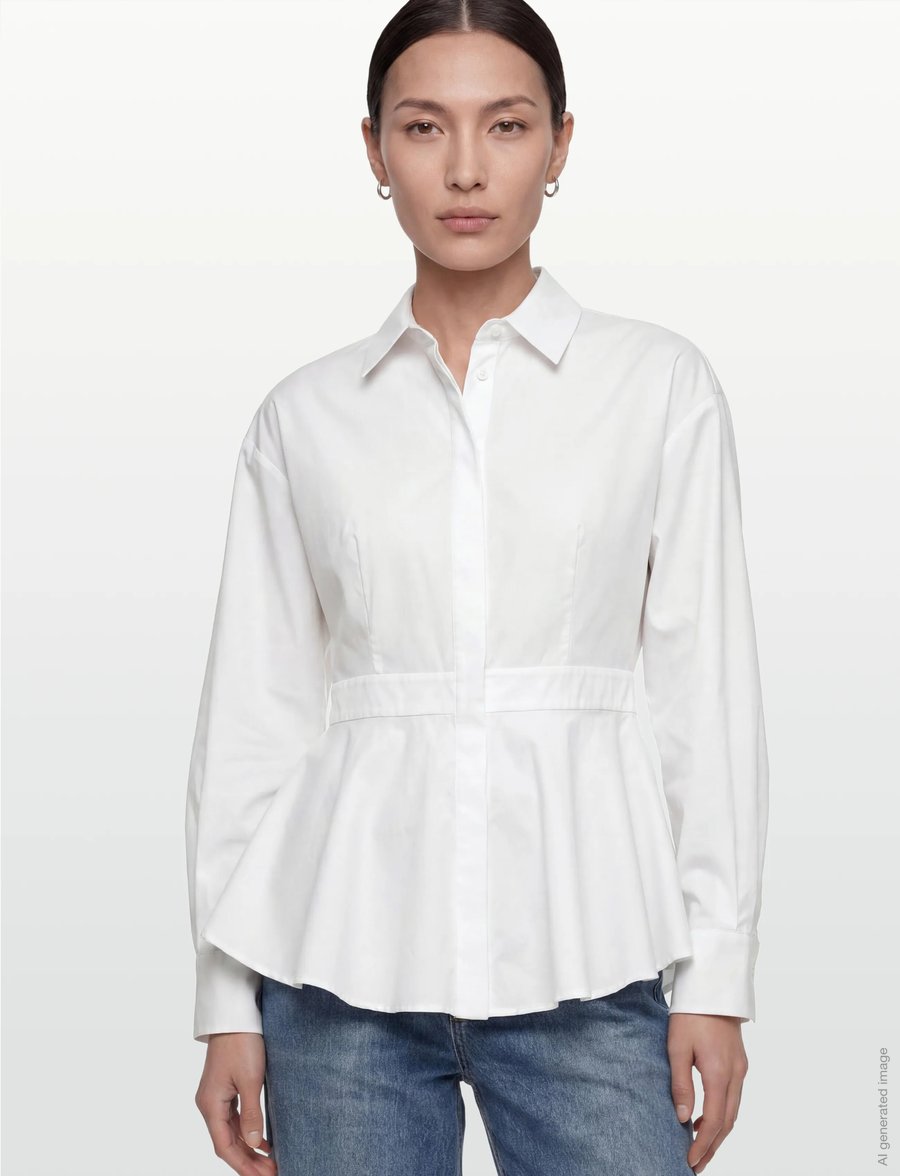 Copenhagen Muse - CMPOPPI-SHIRT - koszule z długimi rękawami - bright white - 3