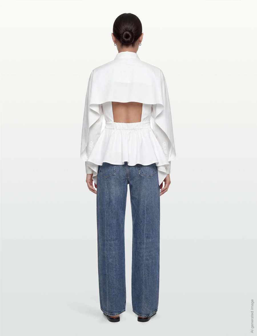 Copenhagen Muse - CMPOPPI-SHIRT - koszule z długimi rękawami - bright white - 4