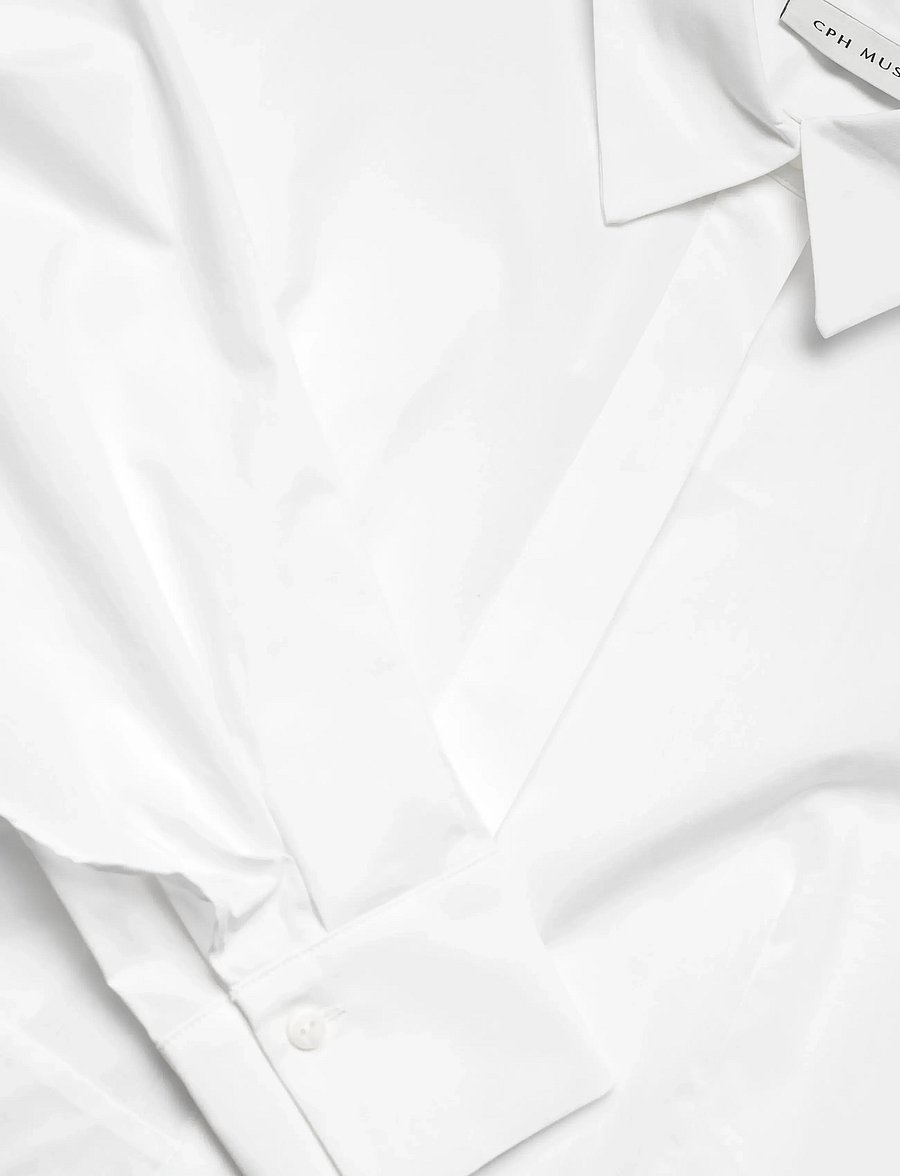 Copenhagen Muse - CMPOPPI-SHIRT - koszule z długimi rękawami - bright white - 5