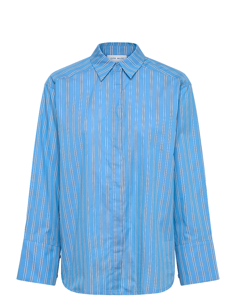 Copenhagen Muse - CMMELISSA-SHIRT - langärmlige hemden - bonnie blue - 0