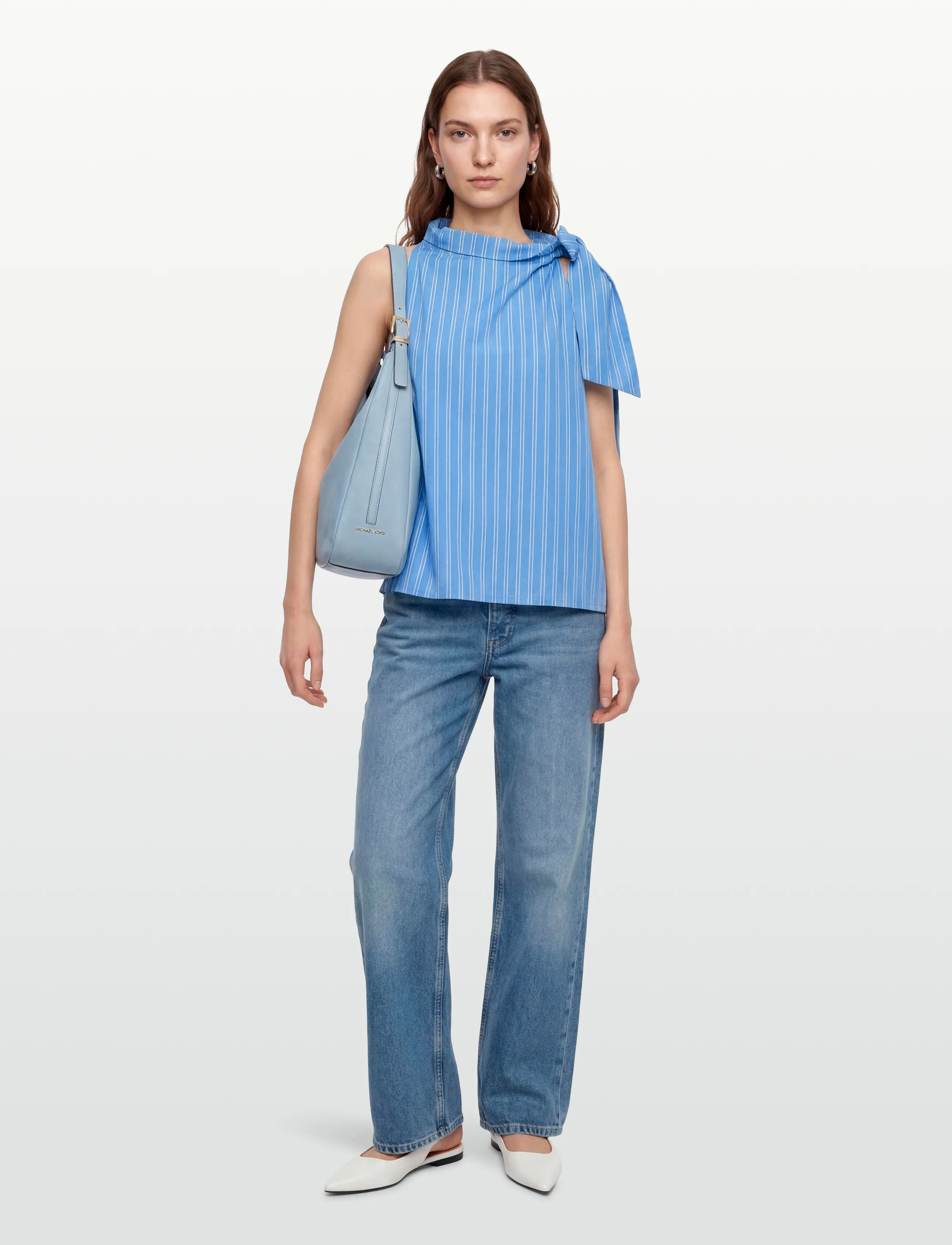 Copenhagen Muse - CMMELISSA-TOP - sleeveless blouses - bonnie blue - 0