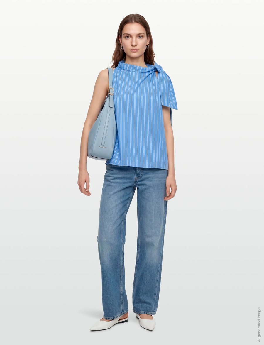 Copenhagen Muse - CMMELISSA-TOP - varrukateta pluusid - bonnie blue - 0