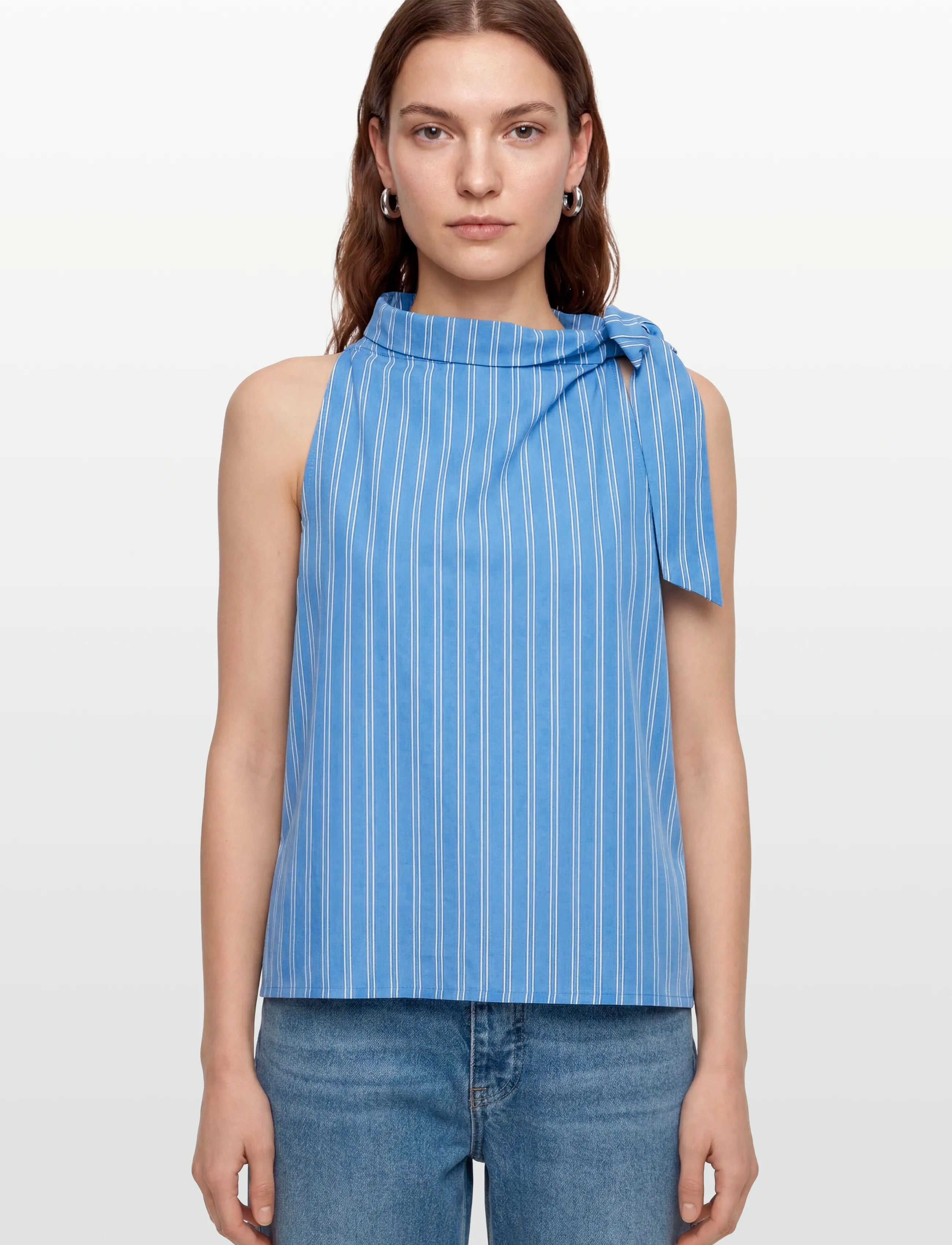 Copenhagen Muse - CMMELISSA-TOP - sleeveless blouses - bonnie blue - 3