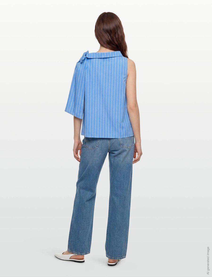 Copenhagen Muse - CMMELISSA-TOP - varrukateta pluusid - bonnie blue - 4
