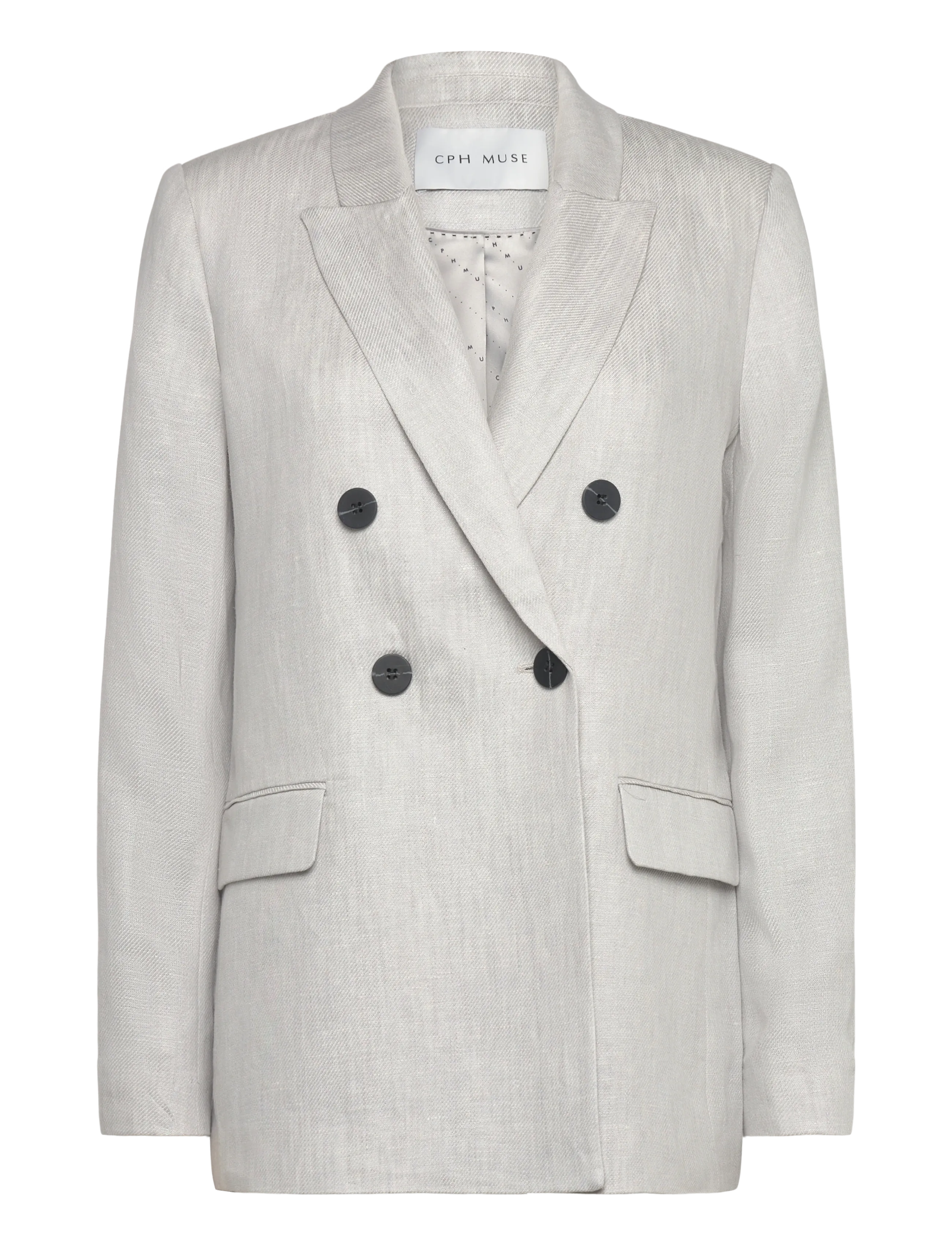 Copenhagen Muse Cmnatalie-Blazer, XS, Blazer, Grau - Double Breasted Frauen