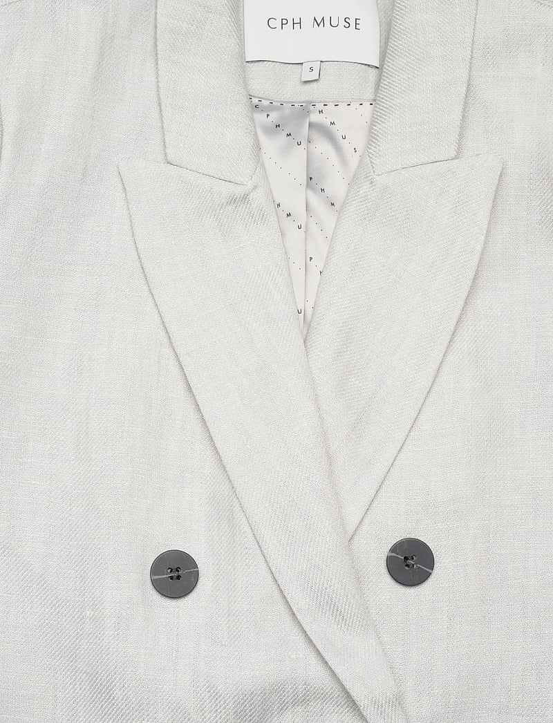 Copenhagen Muse - CMNATALIE-BLAZER - zweireihige blazer - light grey melange - 2