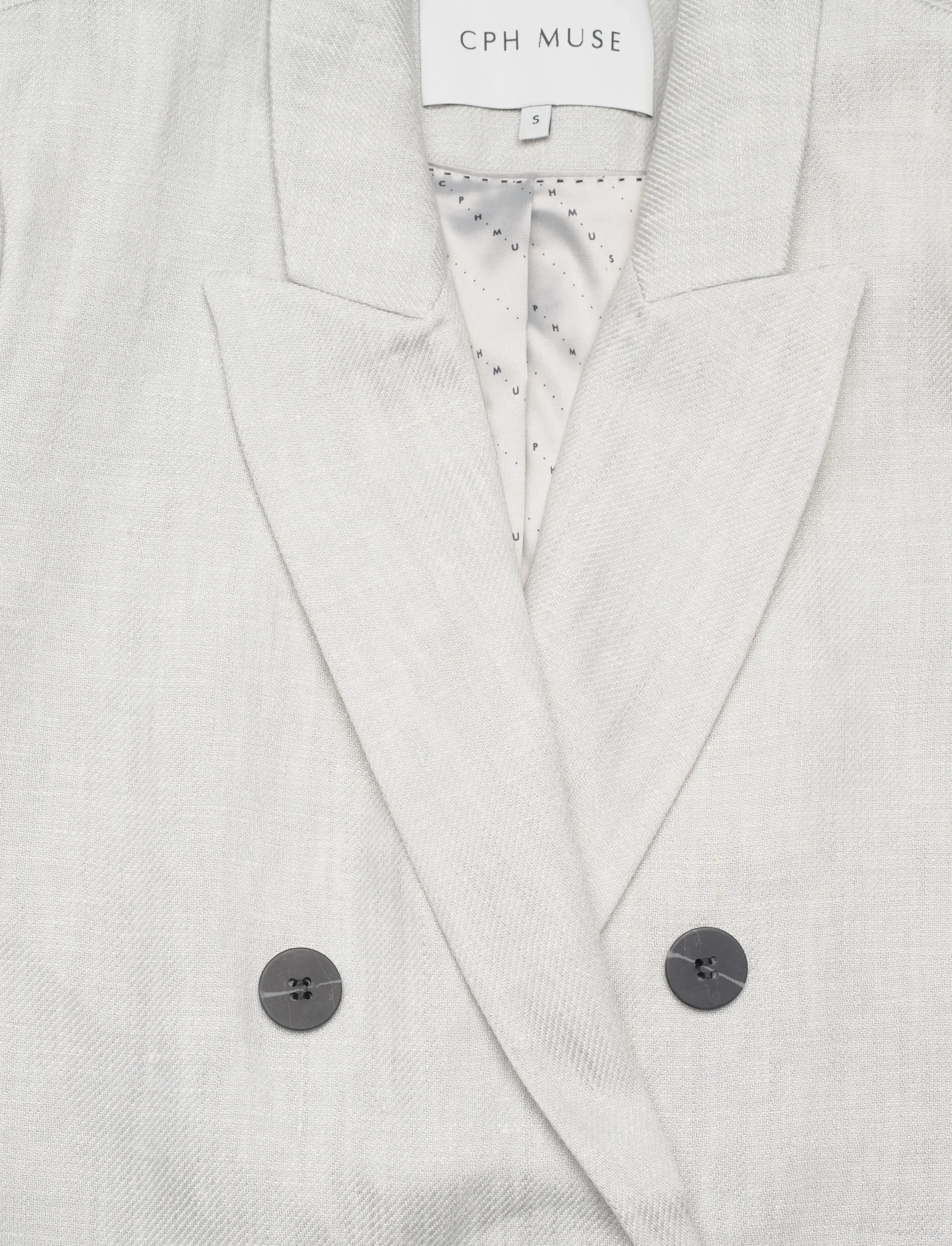 Copenhagen Muse - CMNATALIE-BLAZER - double breasted blazers - light grey melange - 2
