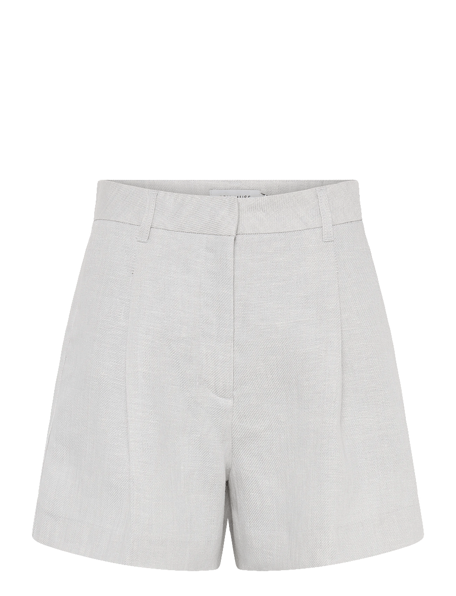 Copenhagen Muse - CMNATALIE-SHORTS - leinen-shorts - light grey melange - 0
