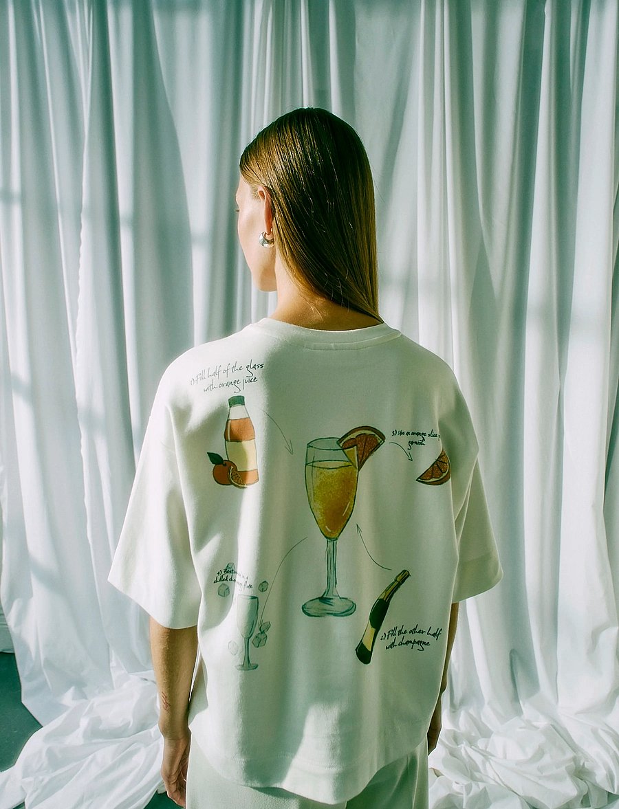 Copenhagen Muse - CMMUSE-TEE - t-shirts - jet stream w. mimosa - 0