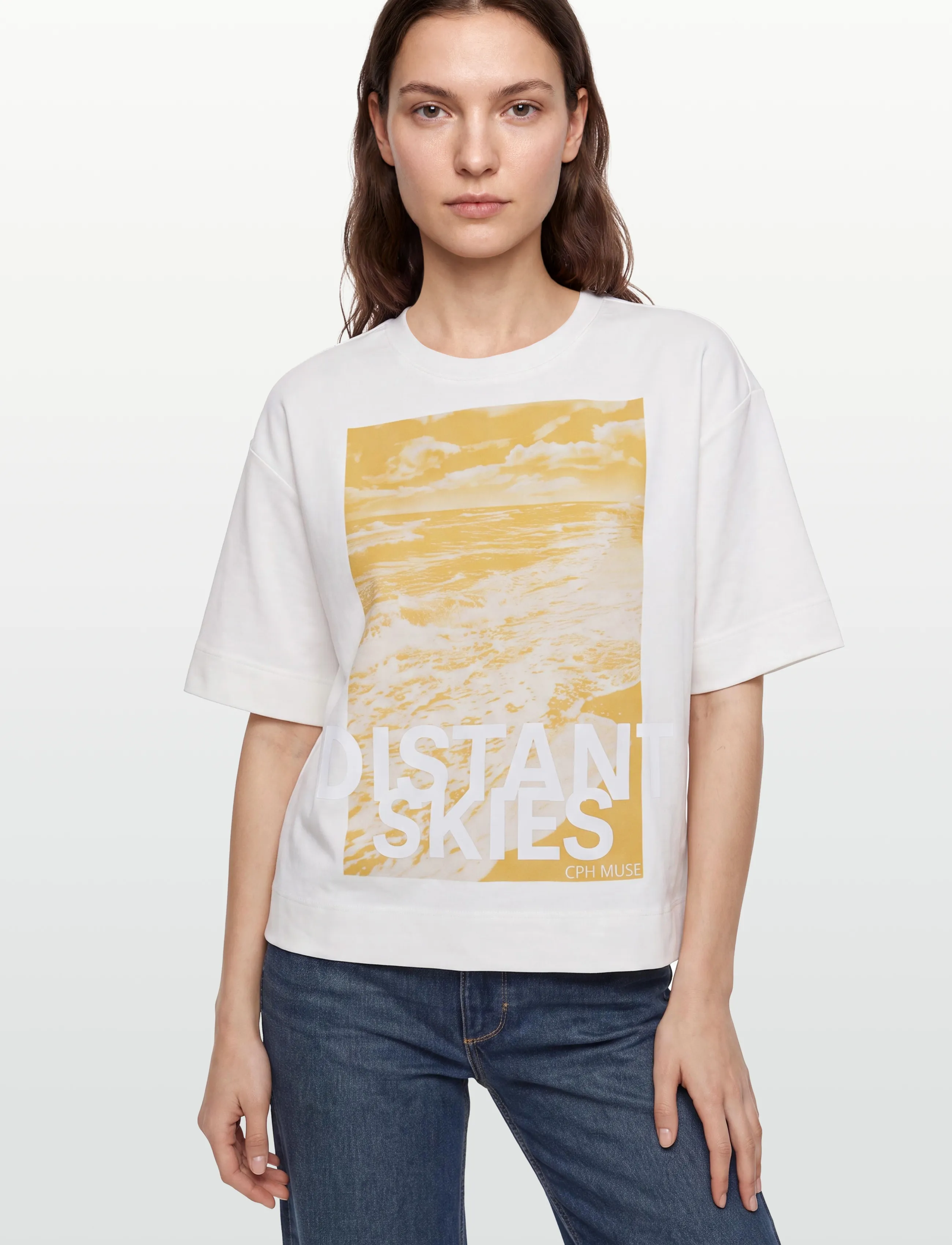 Copenhagen Muse - CMMUSE-TEE - t-shirt & tops - jet stream - 3