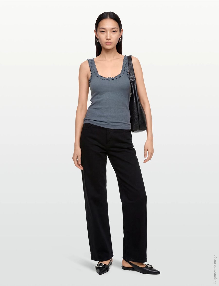Copenhagen Muse - CMSIV-TOP - Ärmellose tops - blue mirage - 0