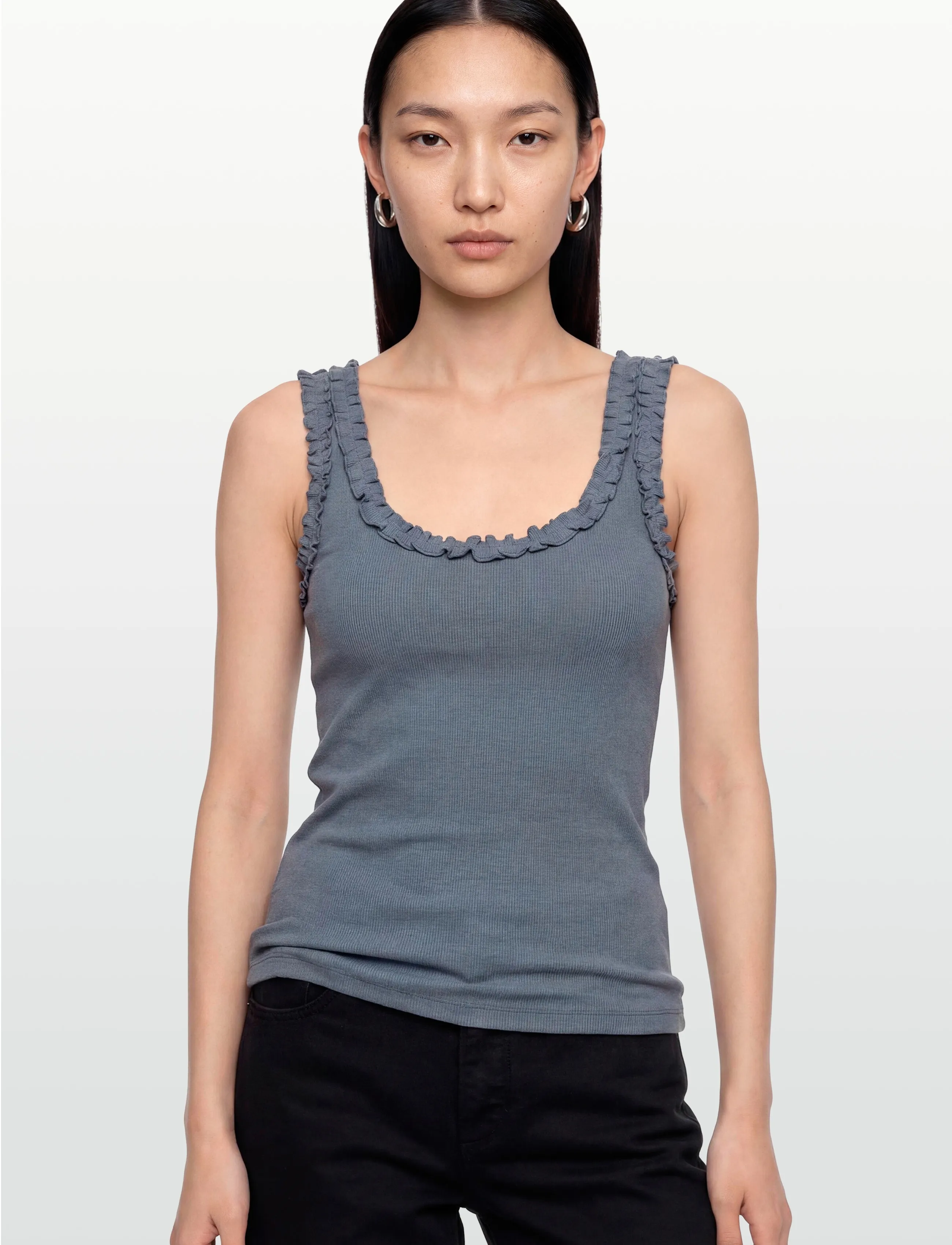 Copenhagen Muse - CMSIV-TOP - mouwloze tops - blue mirage - 3