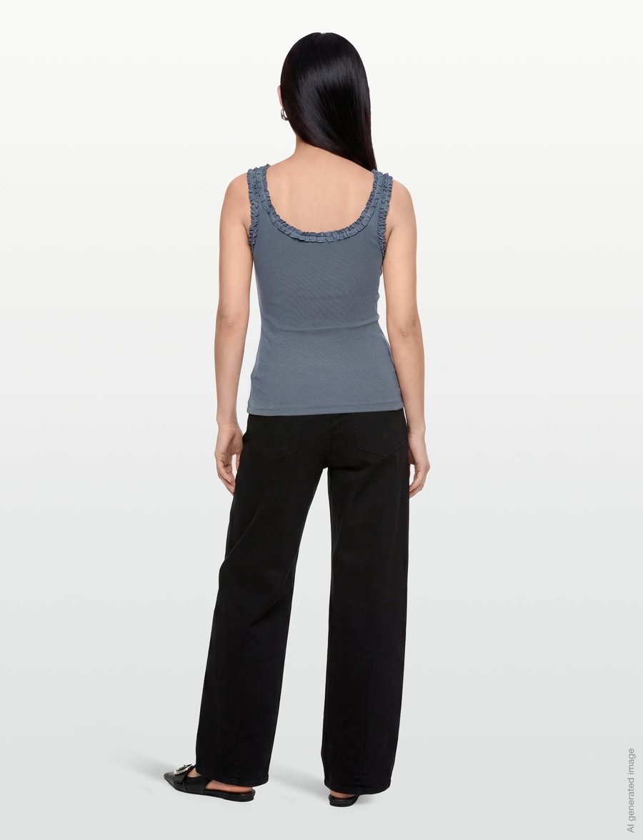 Copenhagen Muse - CMSIV-TOP - Ärmellose tops - blue mirage - 4