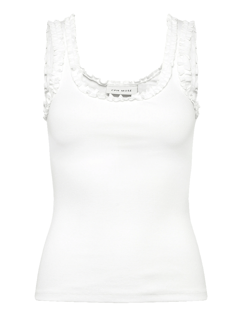 Copenhagen Muse - CMSIV-TOP - Ärmellose tops - bright white - 1