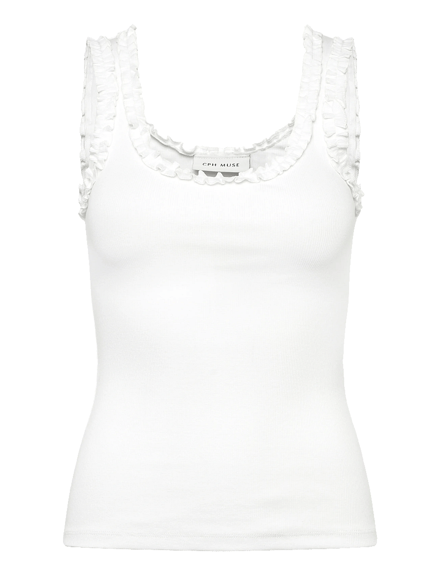 Copenhagen Muse - CMSIV-TOP - Ärmellose tops - bright white - 1