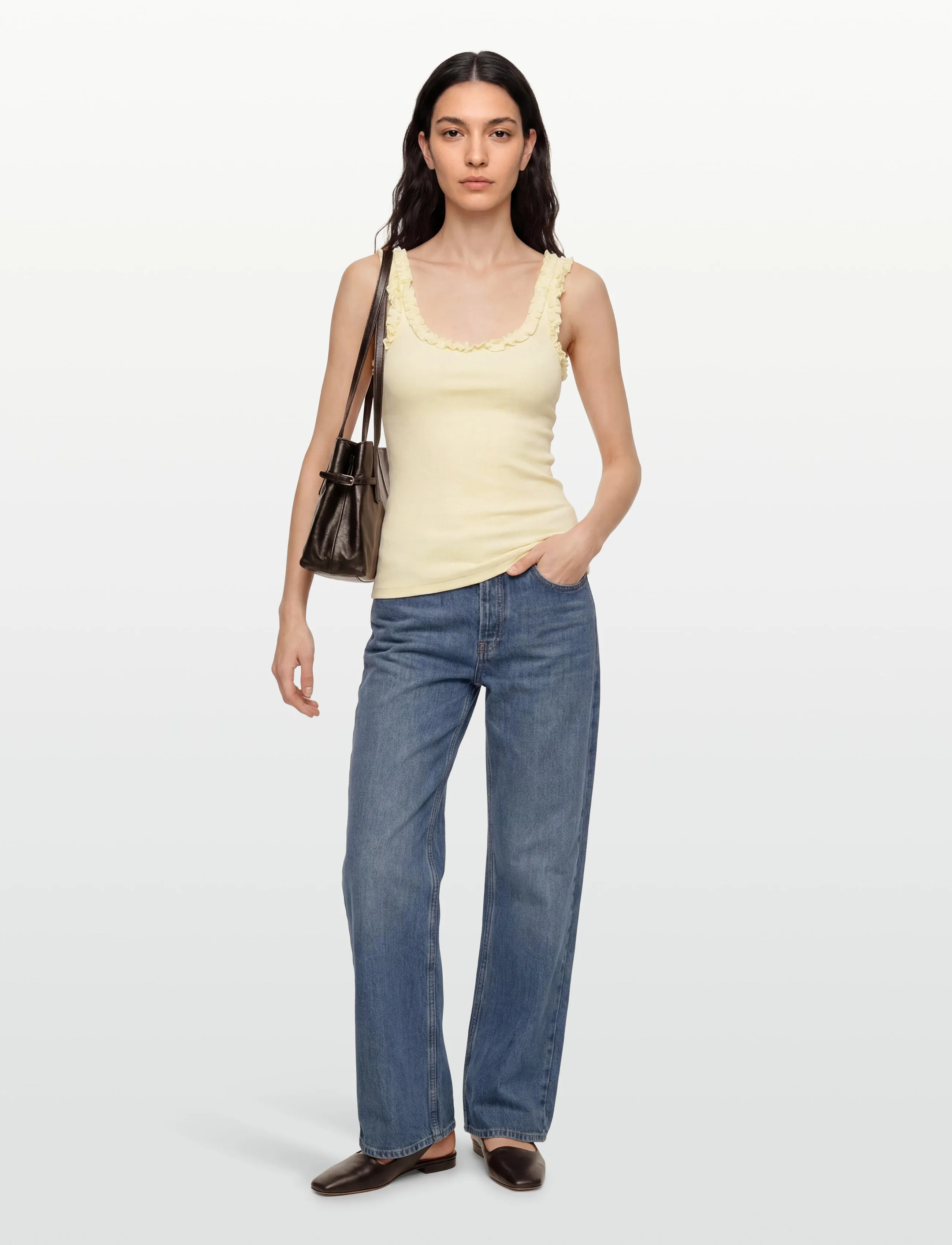 Copenhagen Muse CMSIV-TOP - Sleeveless tops - LEMON ICING / yellow