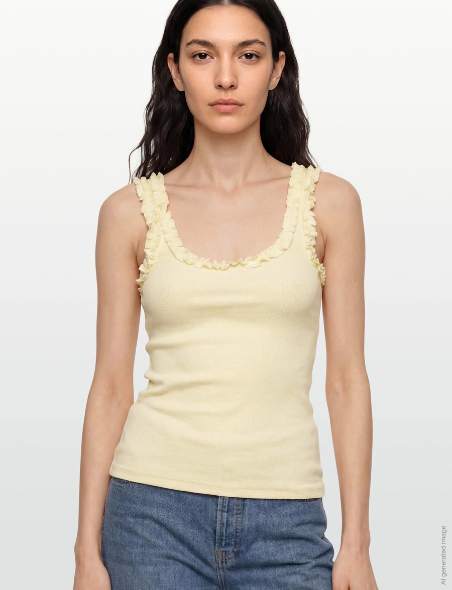 Copenhagen Muse - CMSIV-TOP - Ärmellose tops - lemon icing - 3