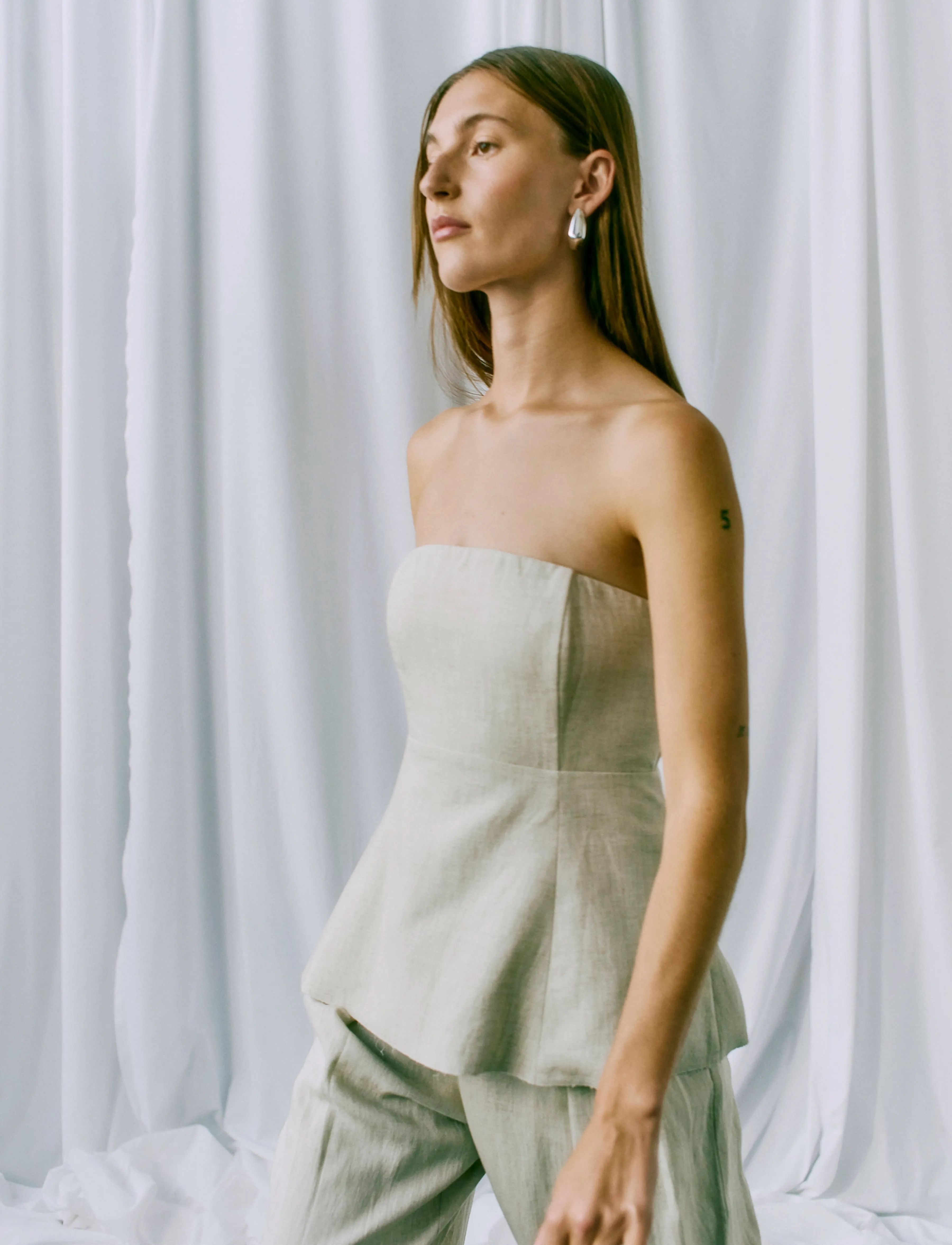 Copenhagen Muse - CMTENI-CORSAGE - varrukateta topid - peyote - 4