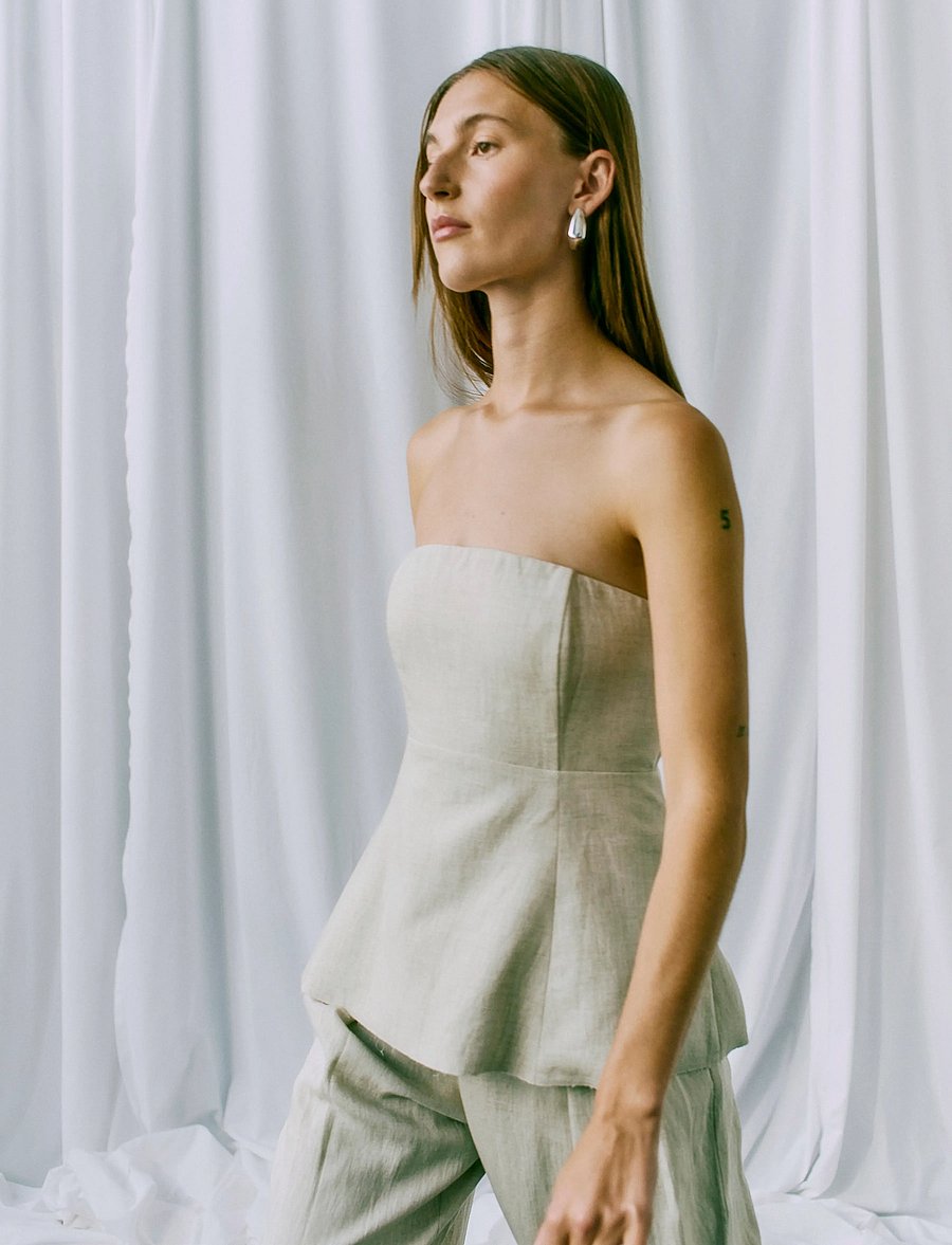 Copenhagen Muse - CMTENI-CORSAGE - varrukateta topid - peyote - 4