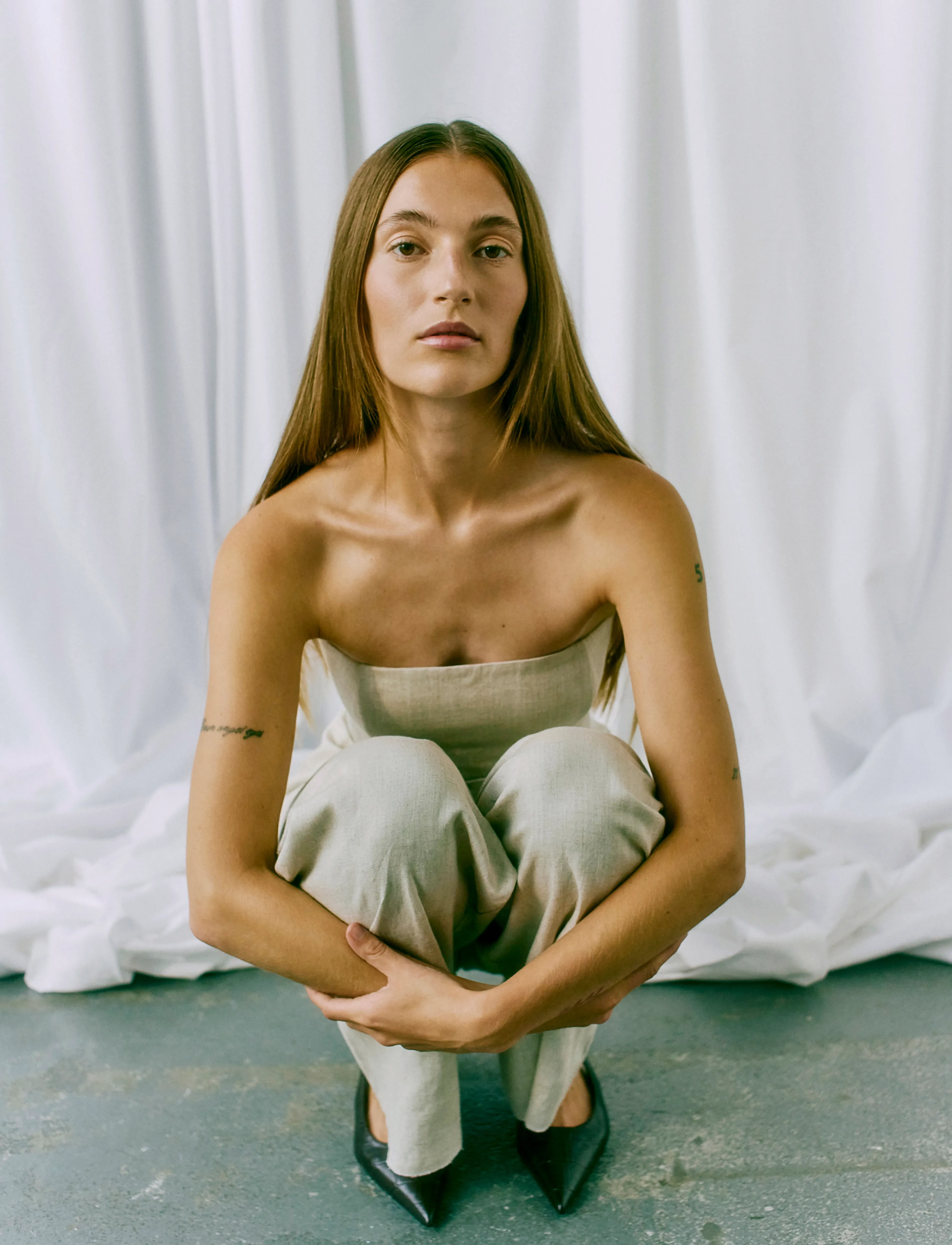 Copenhagen Muse - CMTENI-CORSAGE - varrukateta topid - peyote - 5