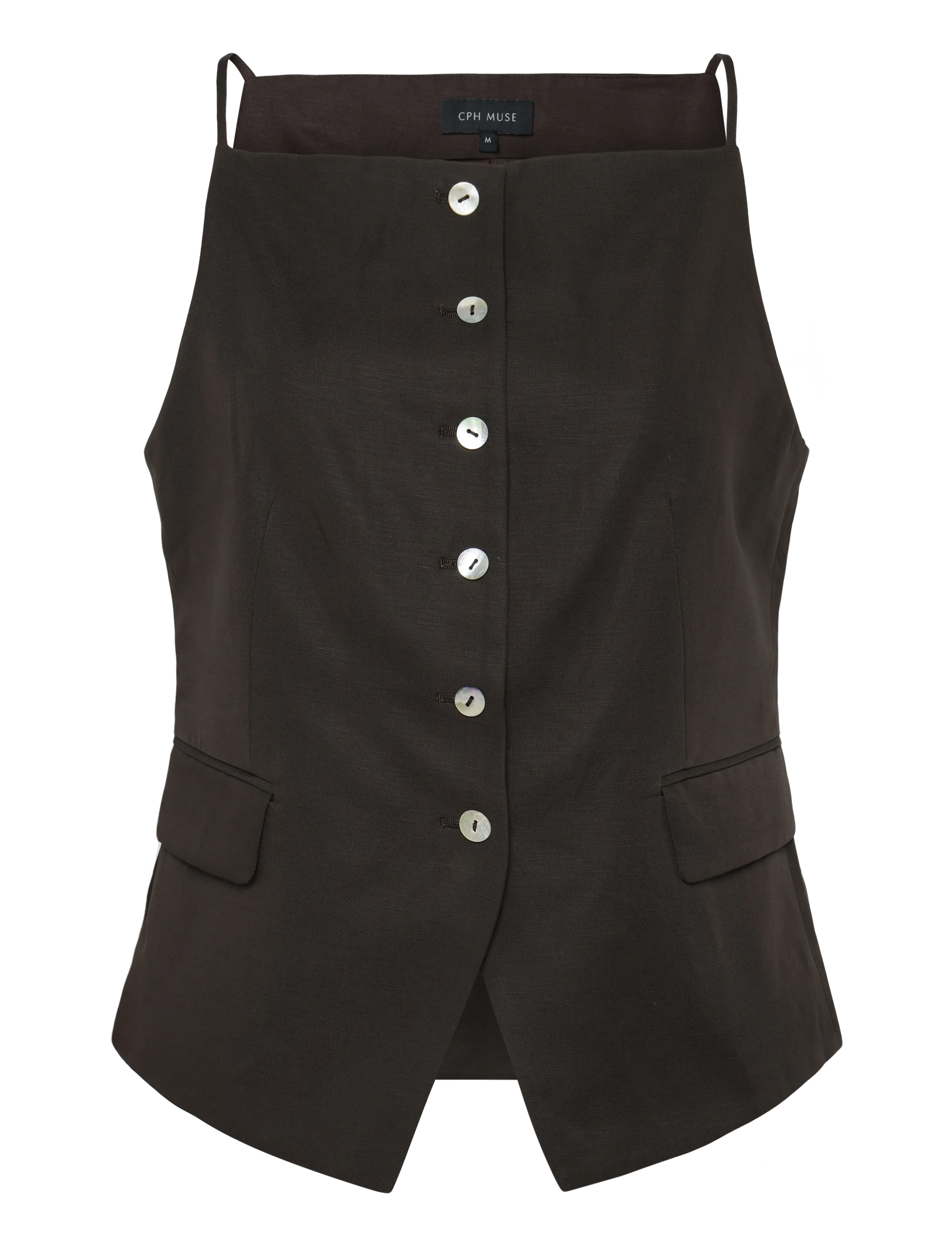 Copenhagen Muse CMCOLLEEN-WAISTCOAT - Pintsakud - MULCH / brown