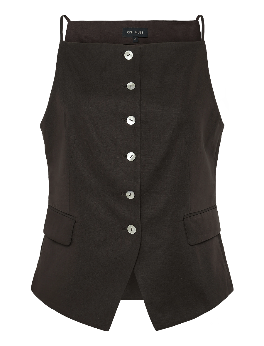 Copenhagen Muse - CMCOLLEEN-WAISTCOAT - mulch - 1