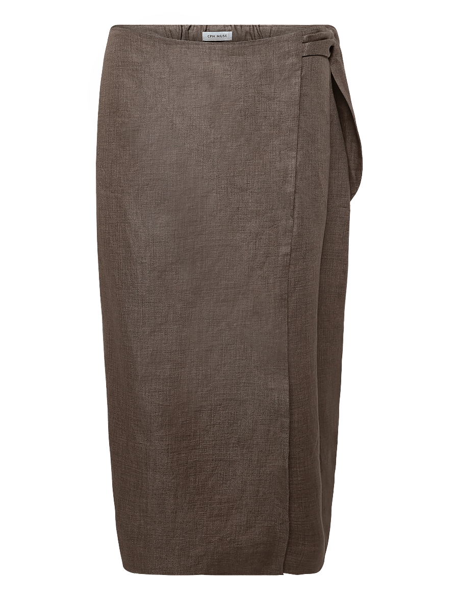 Copenhagen Muse - CMNATURE-SKIRT - taupe gray melange - 1