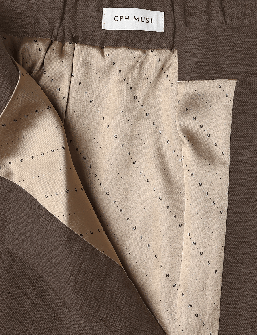 Copenhagen Muse - CMNATURE-SKIRT - taupe gray melange - 5