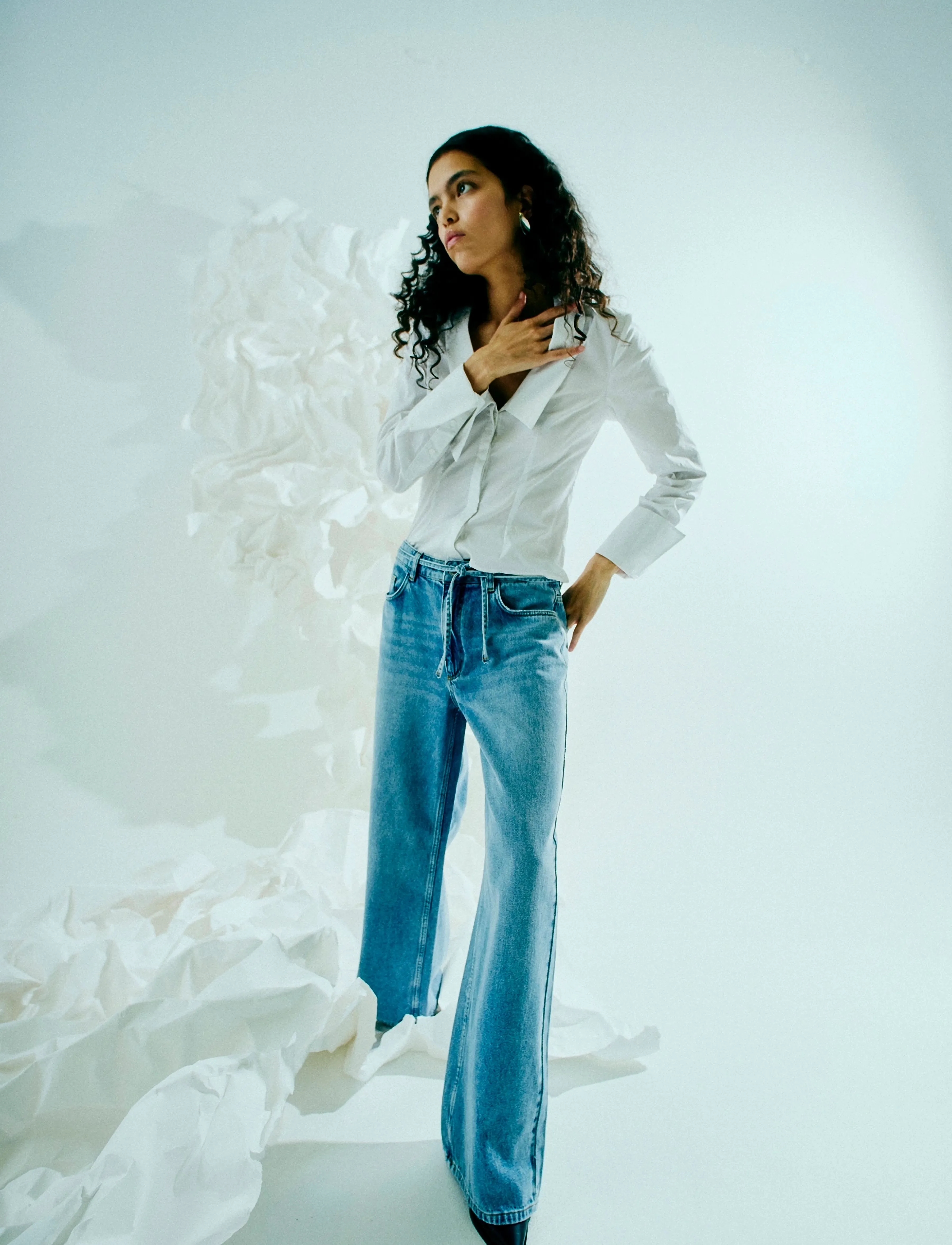 Copenhagen Muse CMANORA-PANTS - Nyheter - LIGHT BLUE DENIM / blue