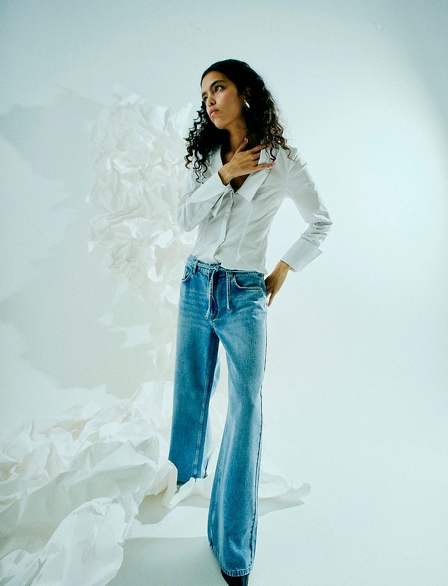 Copenhagen Muse - CMANORA-PANTS - brede jeans - light blue denim - 0