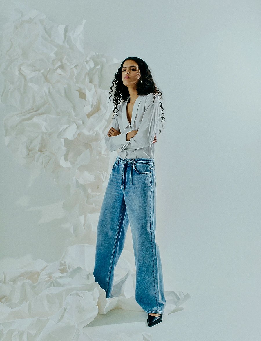 Copenhagen Muse - CMANORA-PANTS - brede jeans - light blue denim - 4