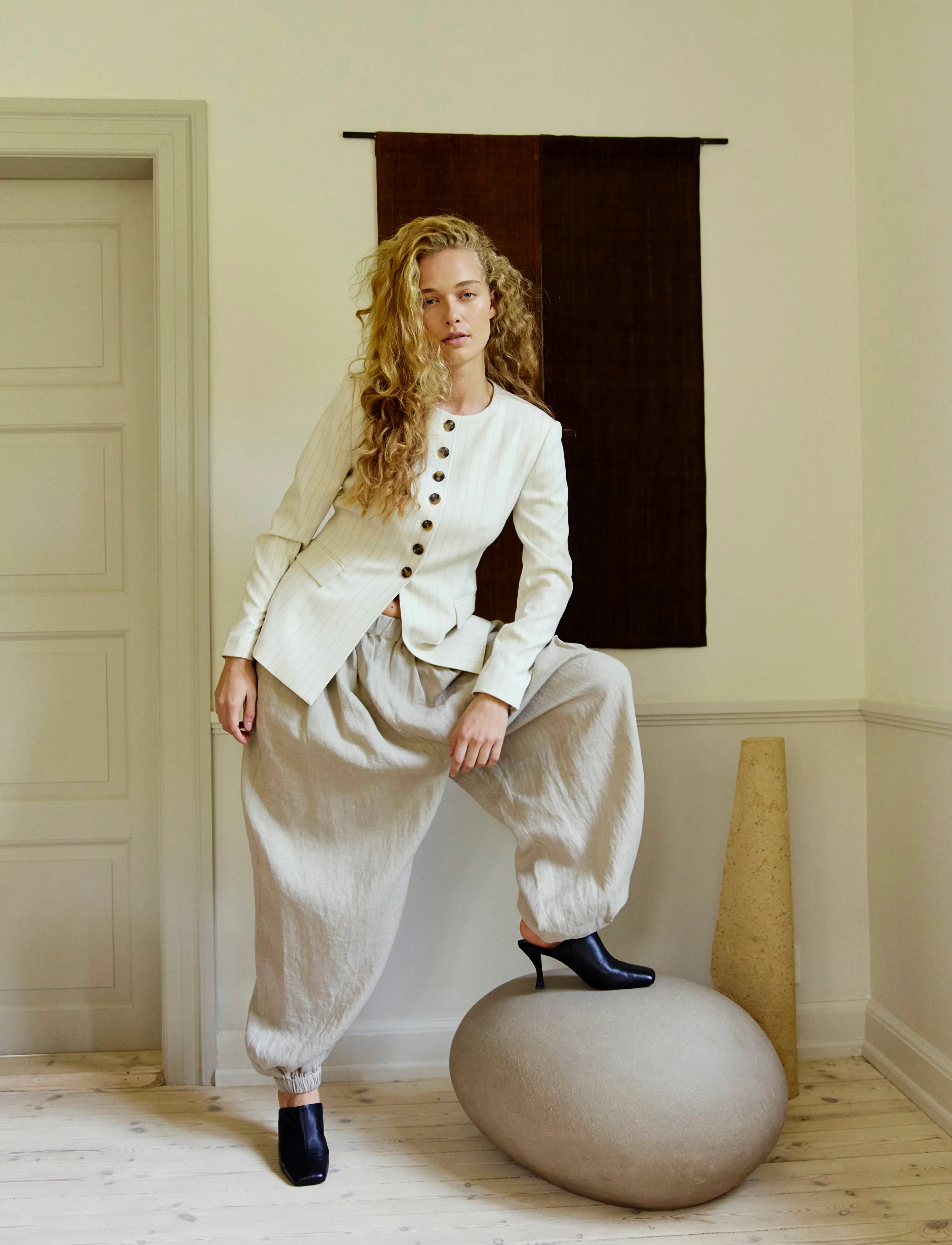 Copenhagen Muse - CMNATULI-PANTS - oyster gray - 3