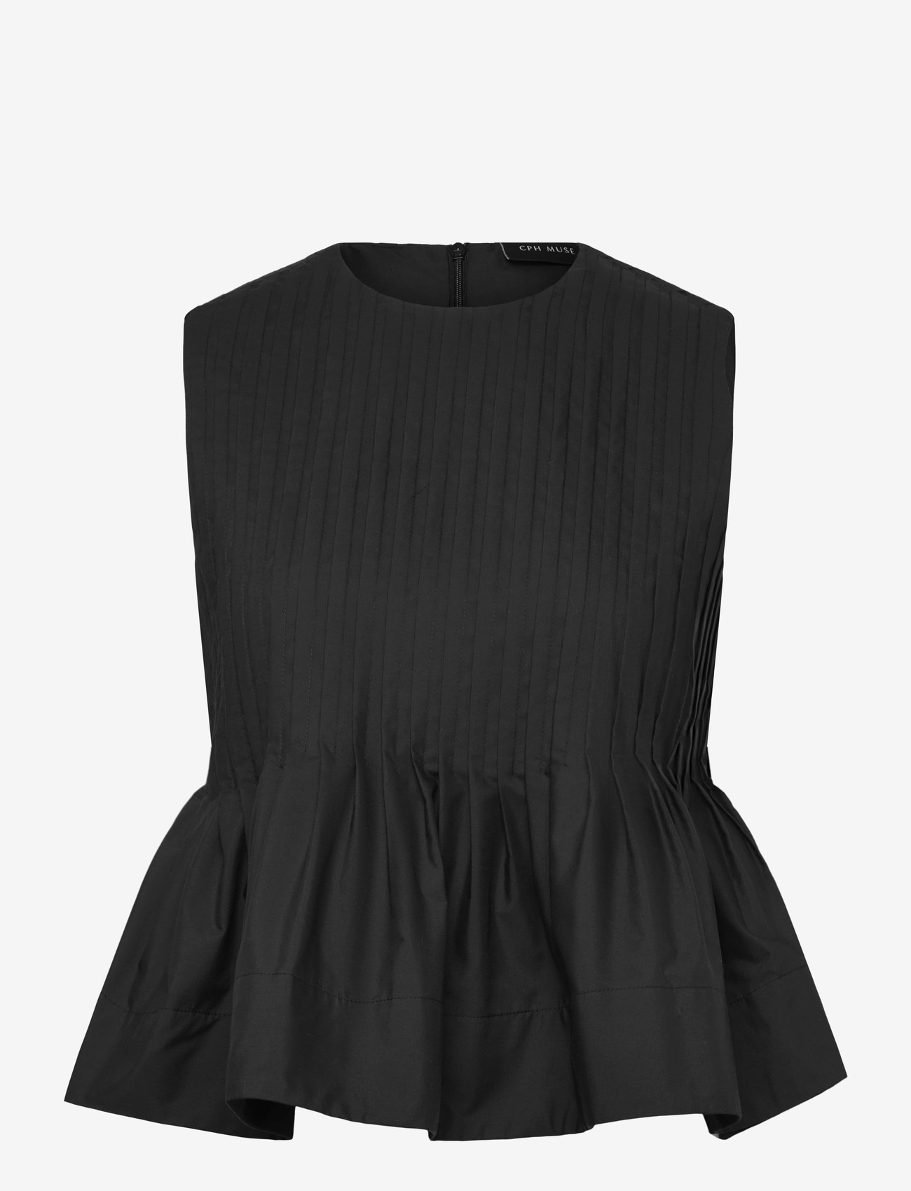 Copenhagen Muse - CMPLEAT-BLOUSE - Ærmeløse bluser - black - 0