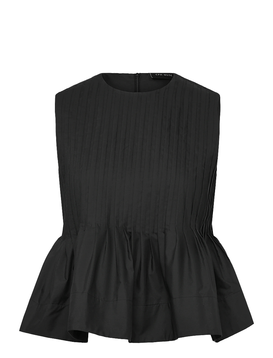 Copenhagen Muse - CMPLEAT-BLOUSE - blūzes bez piedurknēm - black - 0
