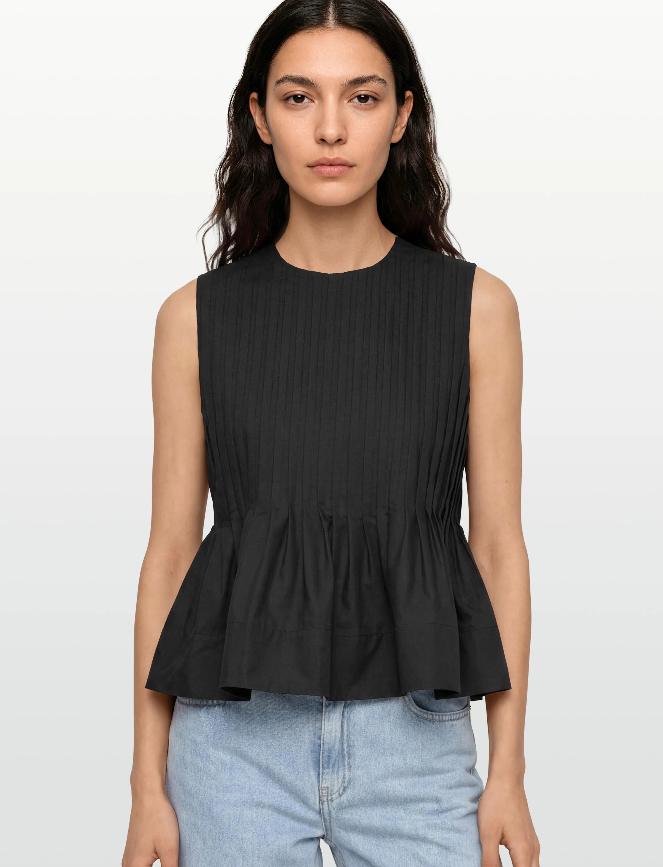 Copenhagen Muse - CMPLEAT-BLOUSE - Ærmeløse bluser - black - 3