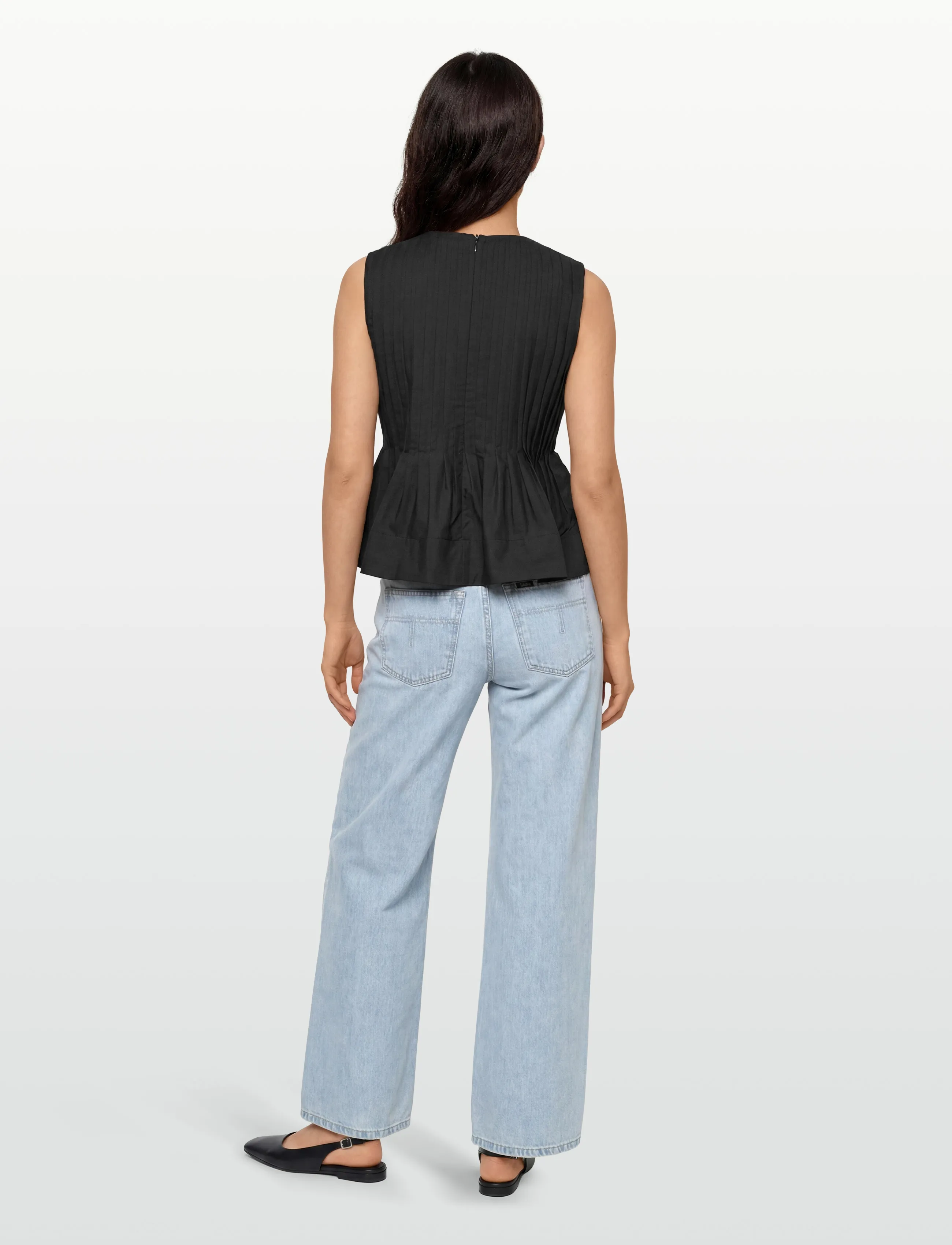 Copenhagen Muse - CMPLEAT-BLOUSE - Ærmeløse bluser - black - 4