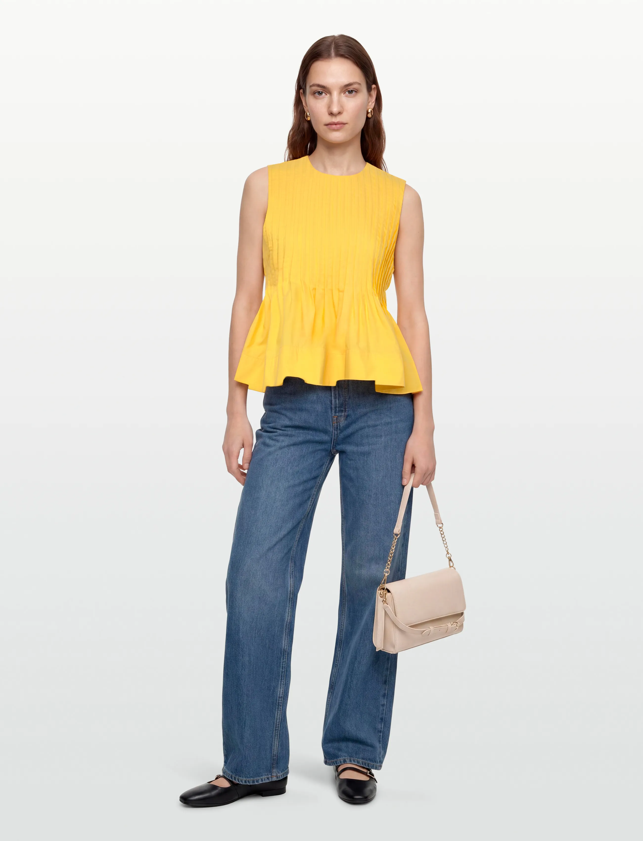 Copenhagen Muse Cmpleat-Blouse, L, Blouses, Gelb - Sleeveless, Frauen