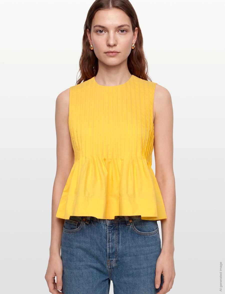 Copenhagen Muse - CMPLEAT-BLOUSE - blūzes bez piedurknēm - mimosa - 3