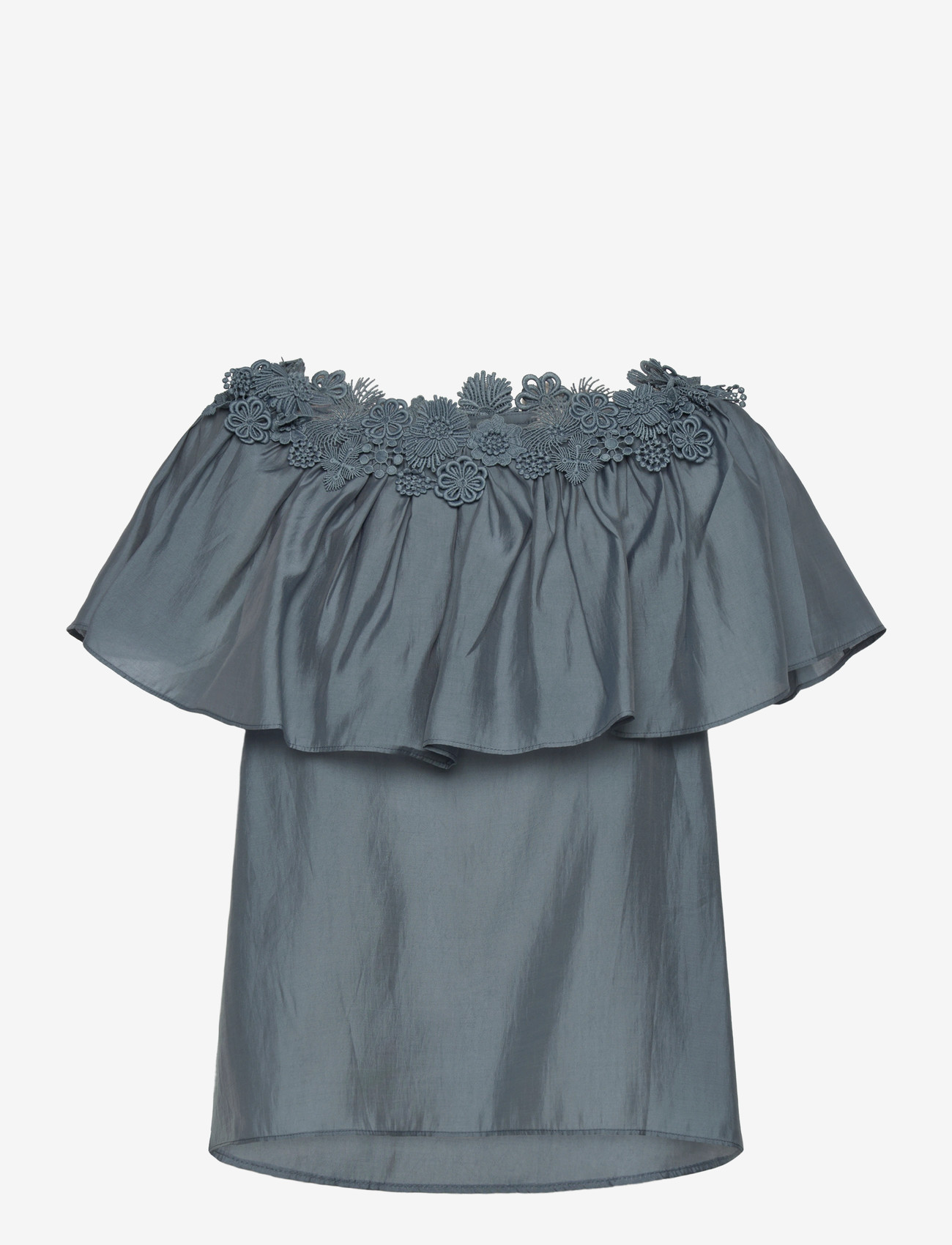 Copenhagen Muse - CMMOLLY-BLOUSE - kortærmede bluser - blue mirage - 0